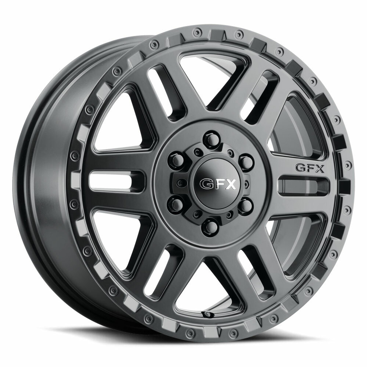 17" Voxx G-FX MV2 Matte Black Wheel 17x8 5x130 60mm Rim