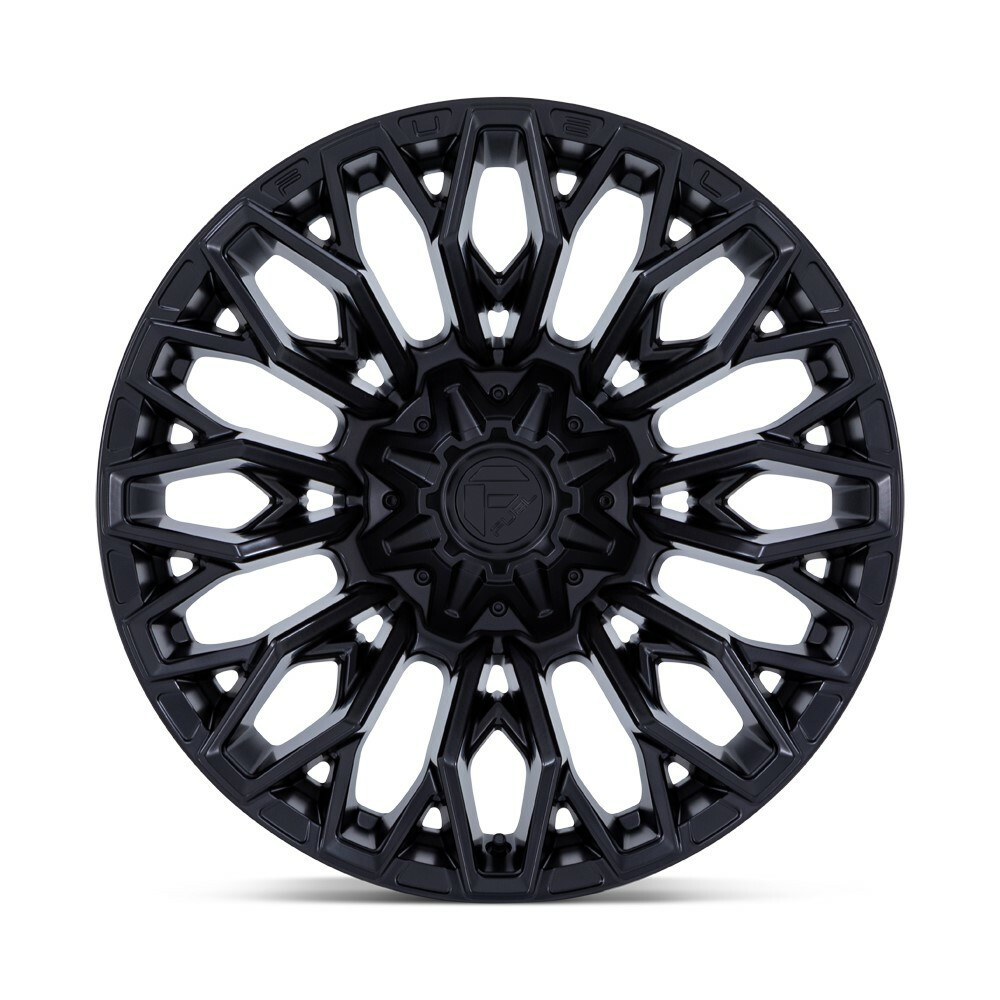 Set 4 Fuel FC865 Strike 22x12 8x180 Blackout Wheels 22" -44mm For Chevy GMC Rims