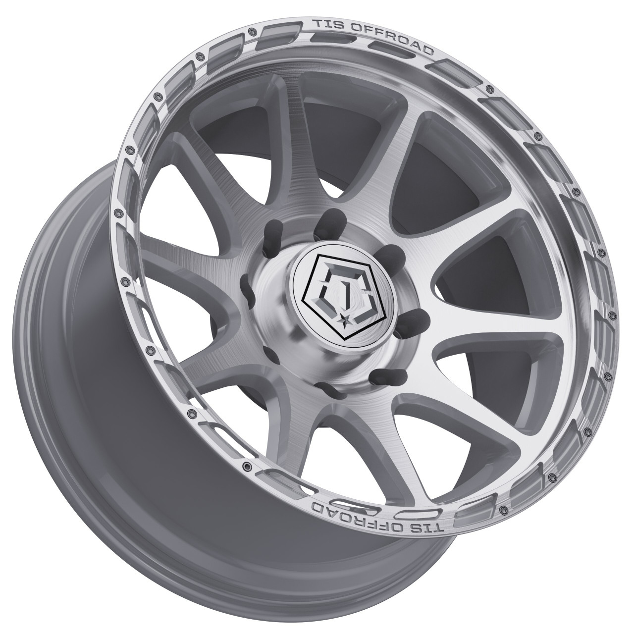 20" TIS 563BS Silver Brushed Machined 20x9 5x5 00mm For Chevy GMC Truck Rim