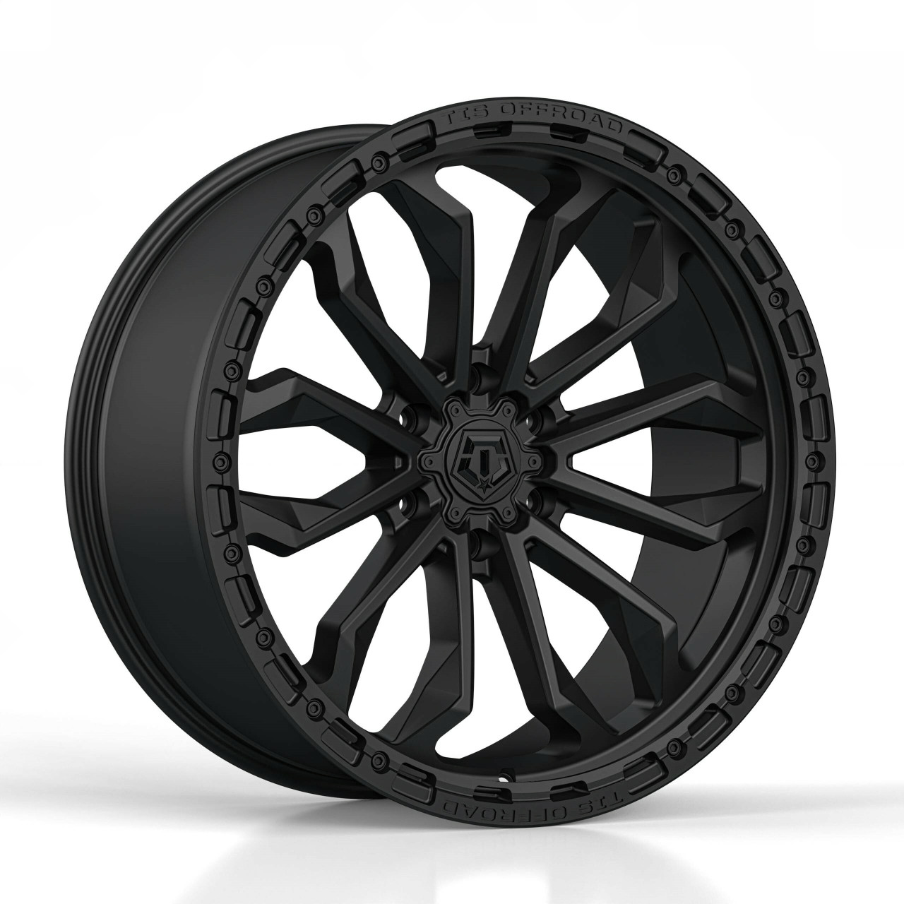 Set 4 20" TIS 556SB Satin Black 20x9 Wheels 6x5.5 18mm For Nissan Truck Rims