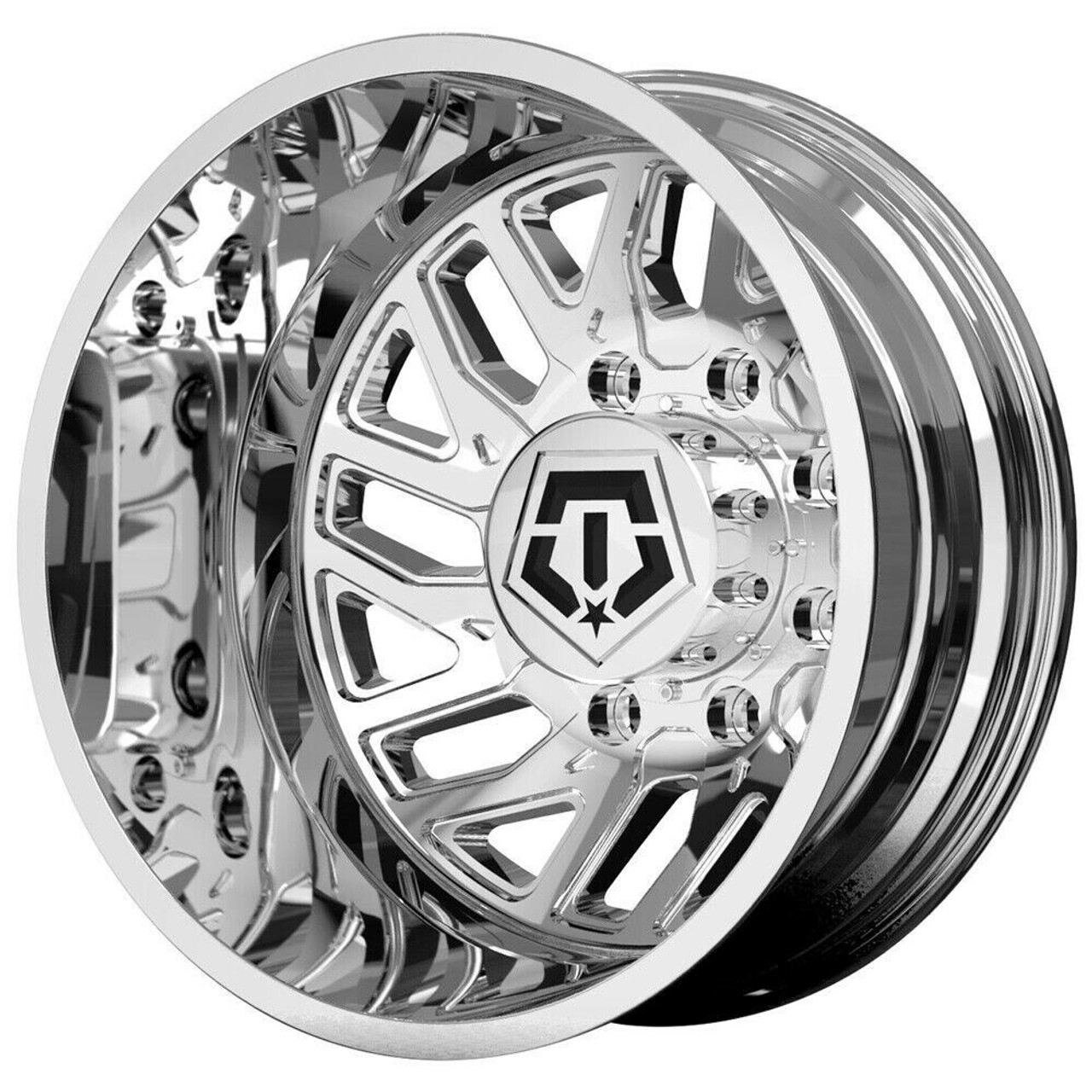 20" TIS 544C Chrome Rear Dually 20x8.25 Wheel 8x200 -198mm Truck Rim