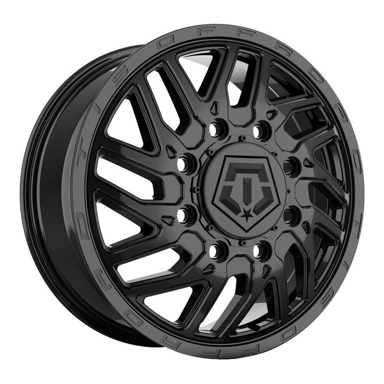 20" TIS 544B Gloss Black Rear Dually Inner 20x8.25 Wheel 8x200 115mm Truck Rim