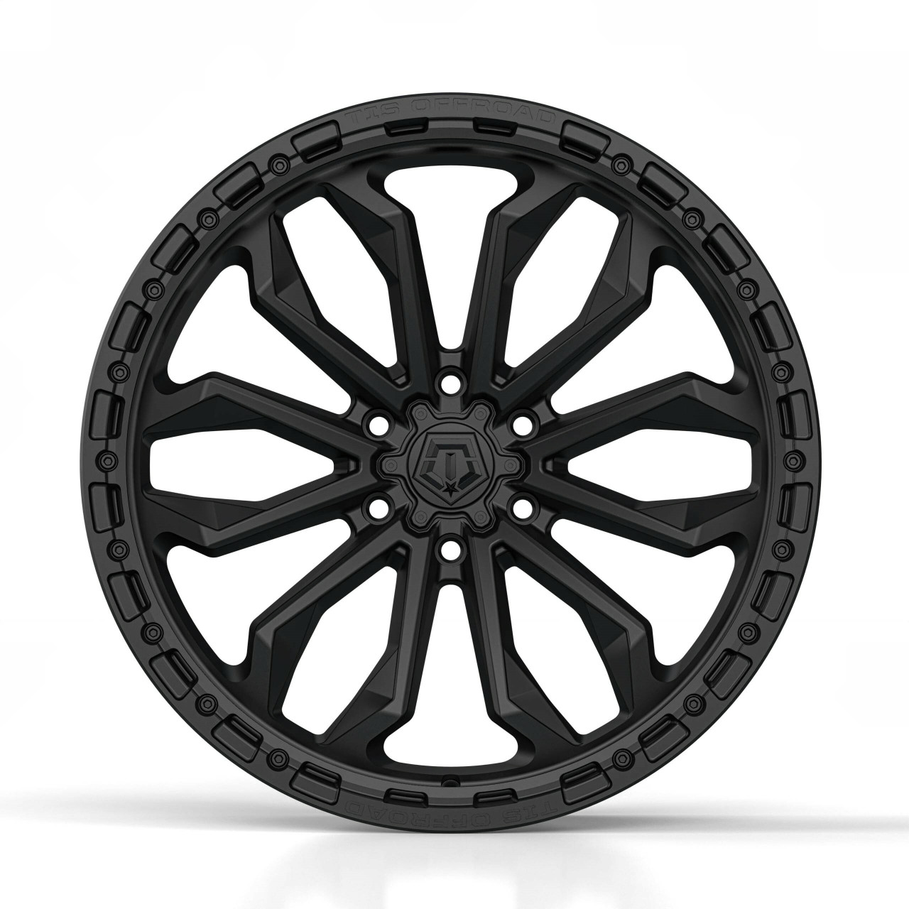 Set 4 17" TIS 556SB Satin Black 17x9 Wheels 6x135 00mm For Ford Lincoln Rims