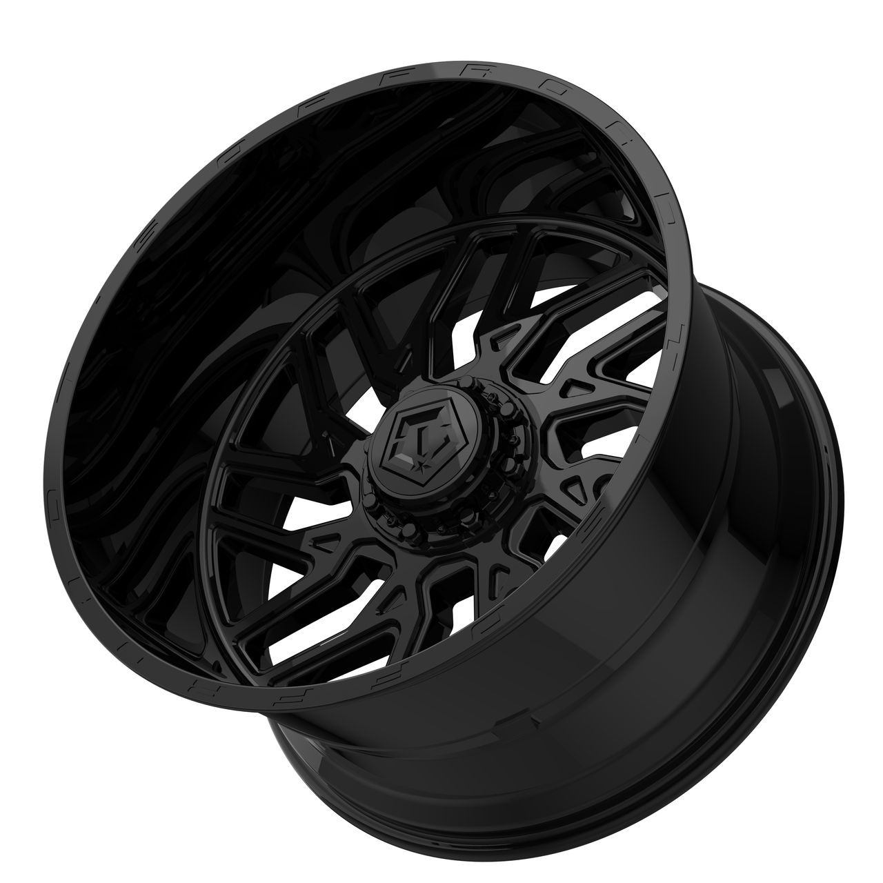 Set 4 20" TIS 544GB Gloss Black 20x9 Wheels 5x5.5 5x5 +01mm Truck Rims