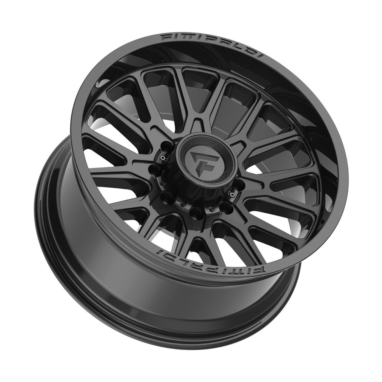 20" Fittipaldi Wheel FA18B 20x10 Gloss Black 8x6.5 -19mm For Ford Ram GMC Chevy