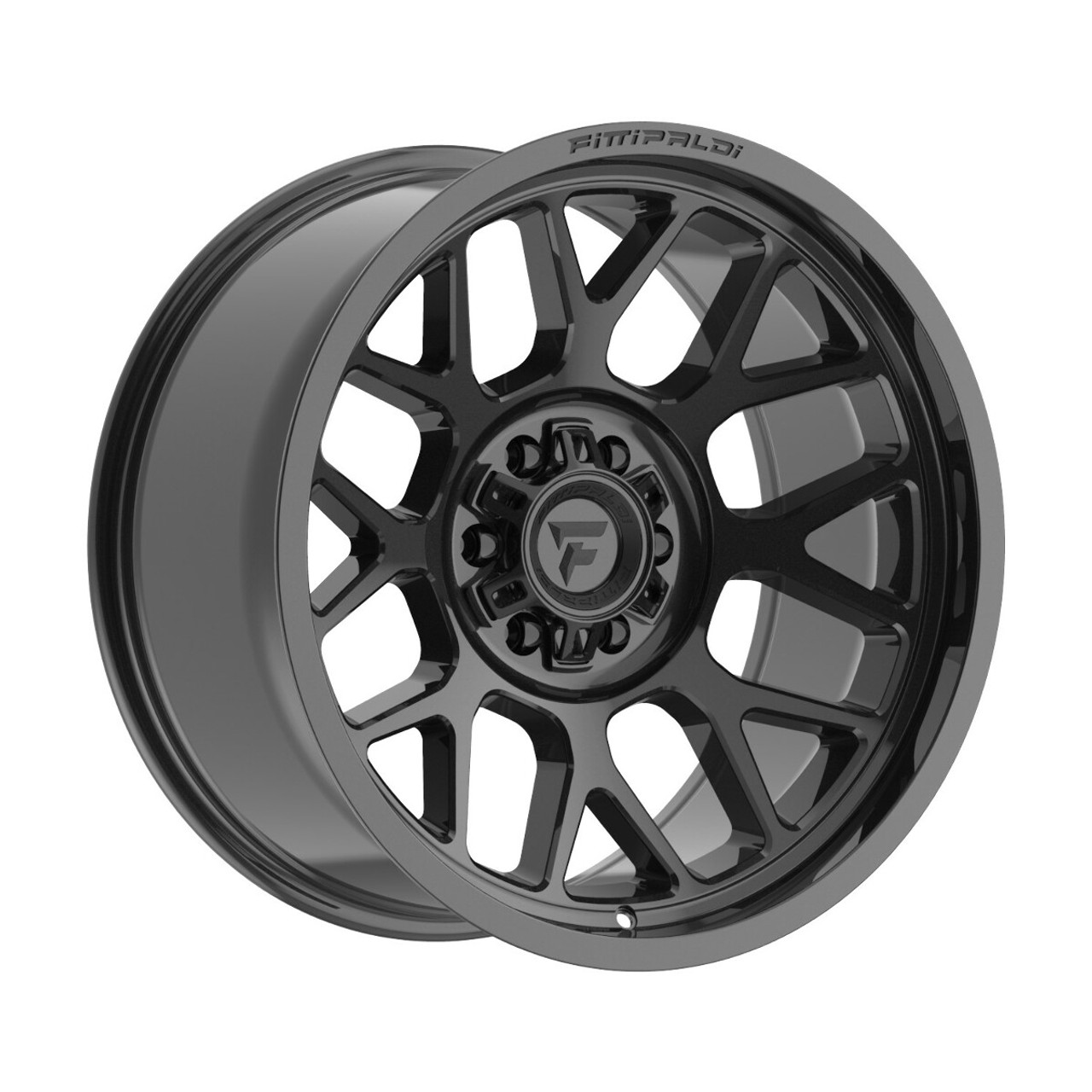20" Fittipaldi Wheel FA17B 20x9 Gloss Black 8x170 18mm For Ford F250 F350 Rim