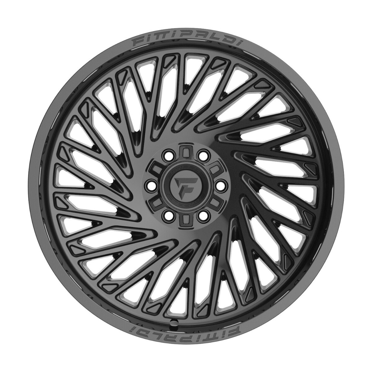 Set 4 22" Fittipaldi Wheels FA15B 22x10 Gloss Black 8x6.5 -19mm Lifted Rims