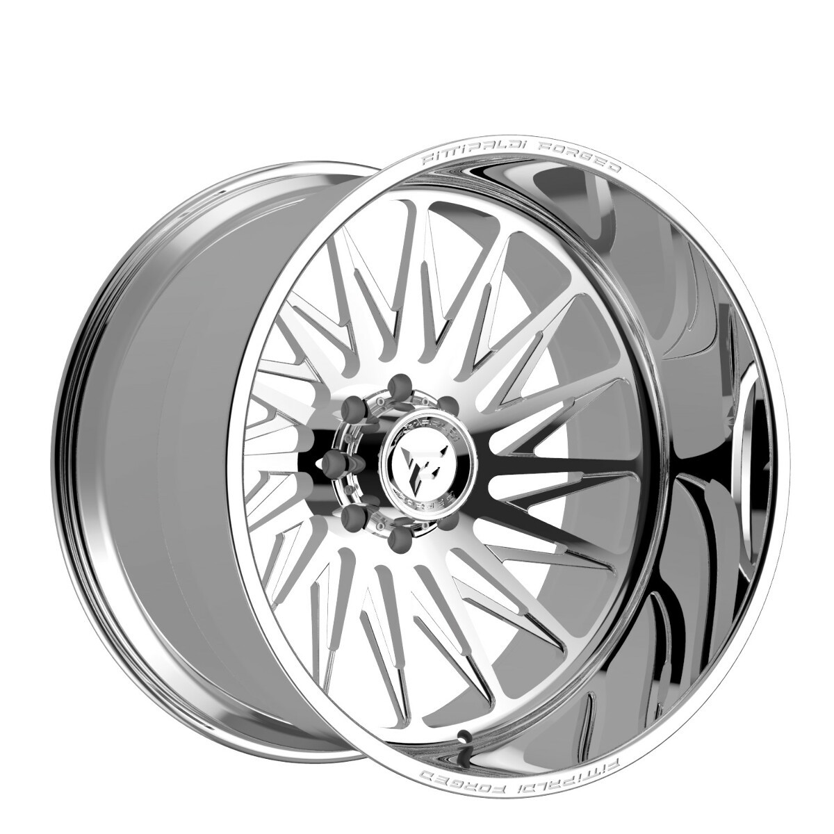 26" Fittipaldi Wheel FTF506P 26x14 Polished 8x180 -76mm Lifted Forged Truck Rim
