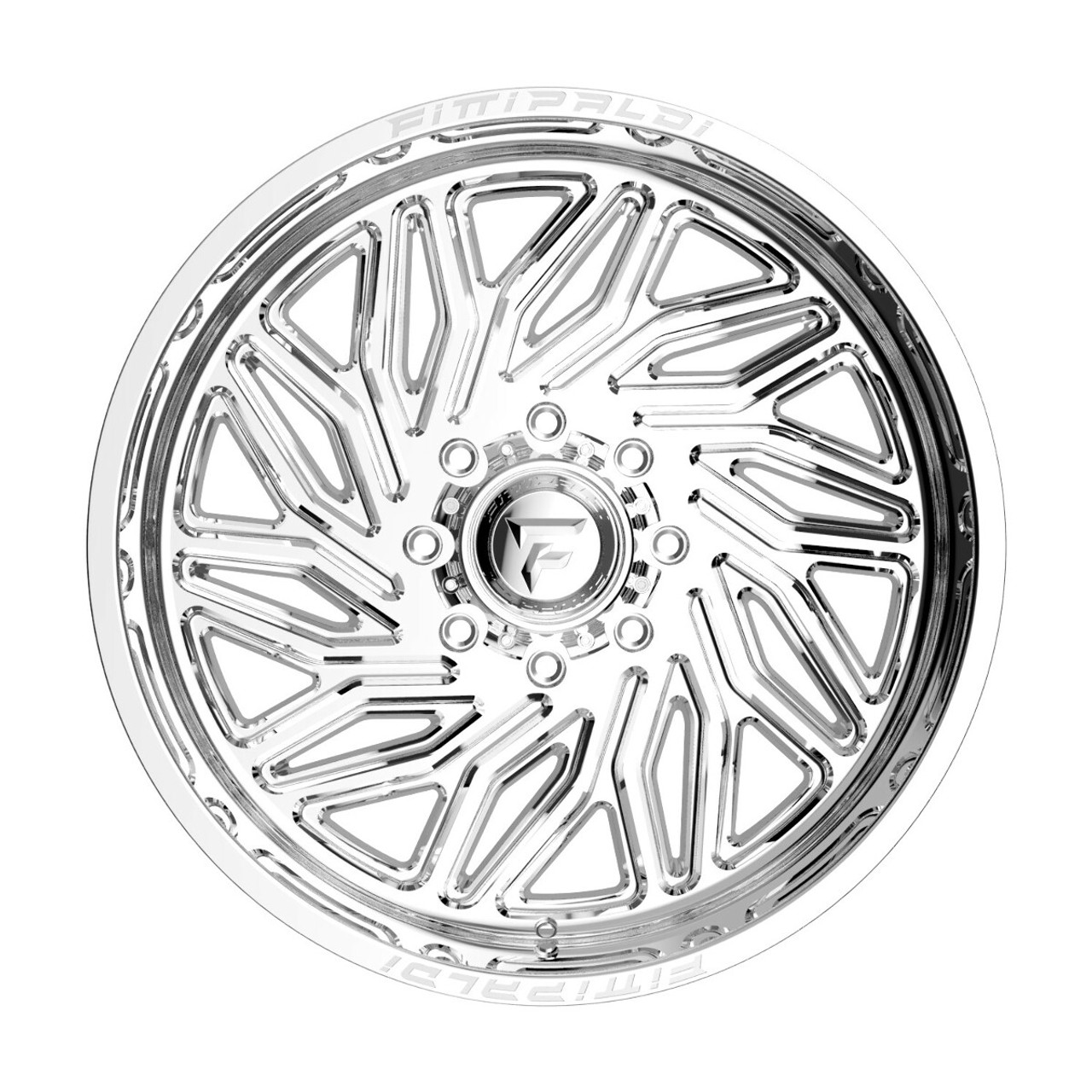 24" Fittipaldi Wheel FA13MC 24x12 Mirror Coat 8x6.5 -44mm For Ford Ram GMC Chevy
