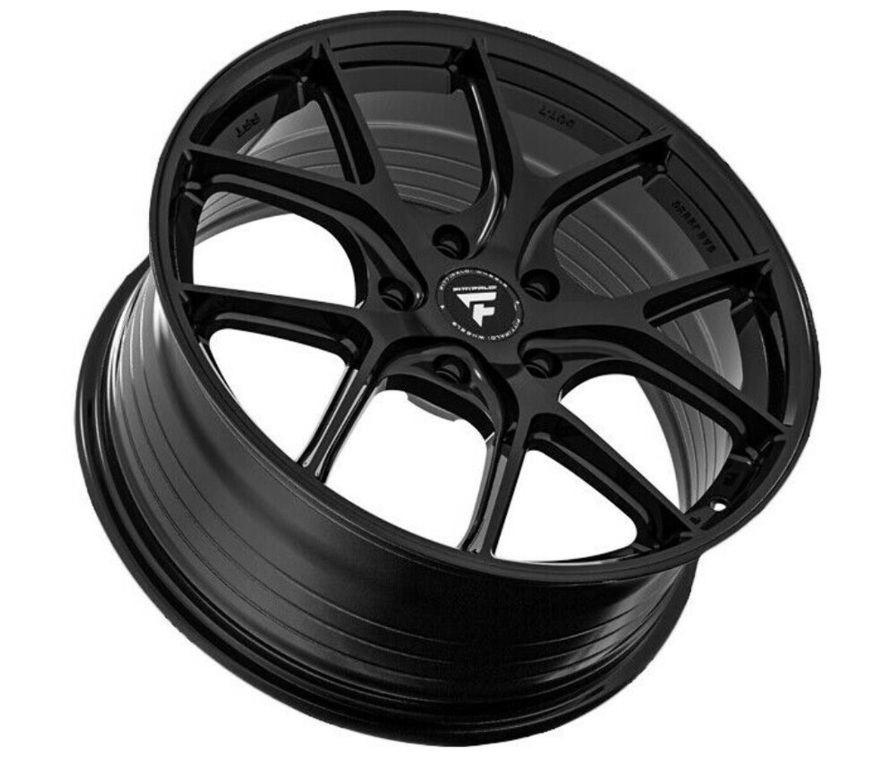 Set 4 18" Fittipaldi Wheels FS365 18x8 Gloss Black 5x4.5 35mm Truck Suv Rims