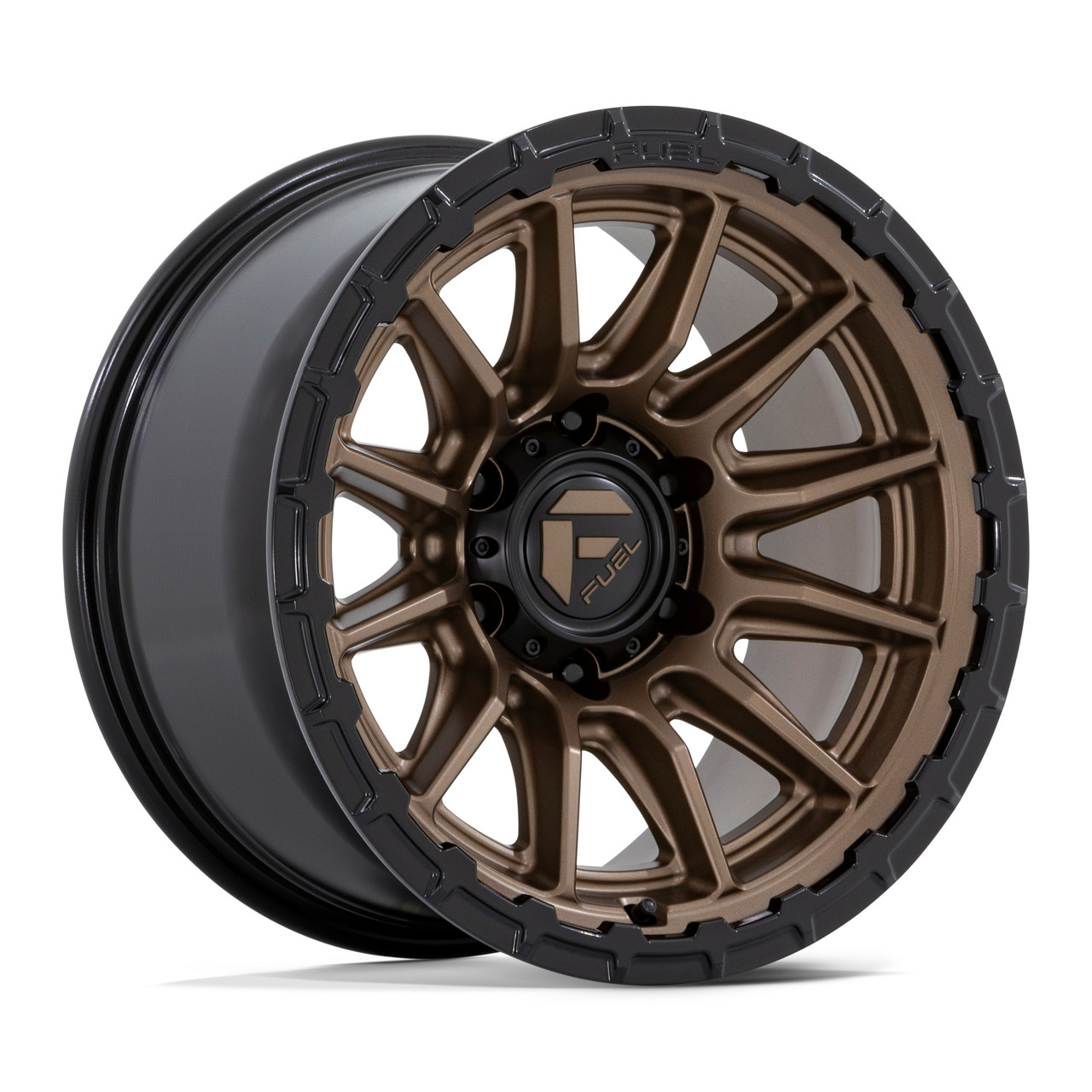 20x10.0 Matte Bronze W/ Gloss Black Li Fuel 1PC Wheel