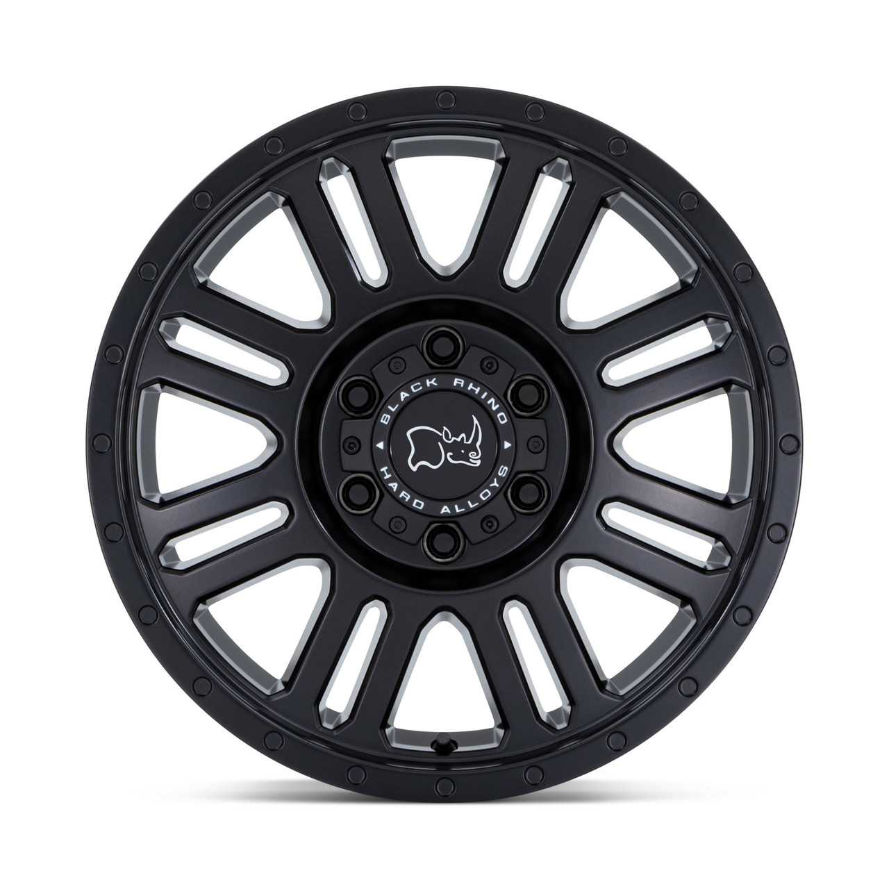 Set 4 Black Rhino Yellowstone 16x8 6x130 Matte Black Wheels 16" 38mm Rims