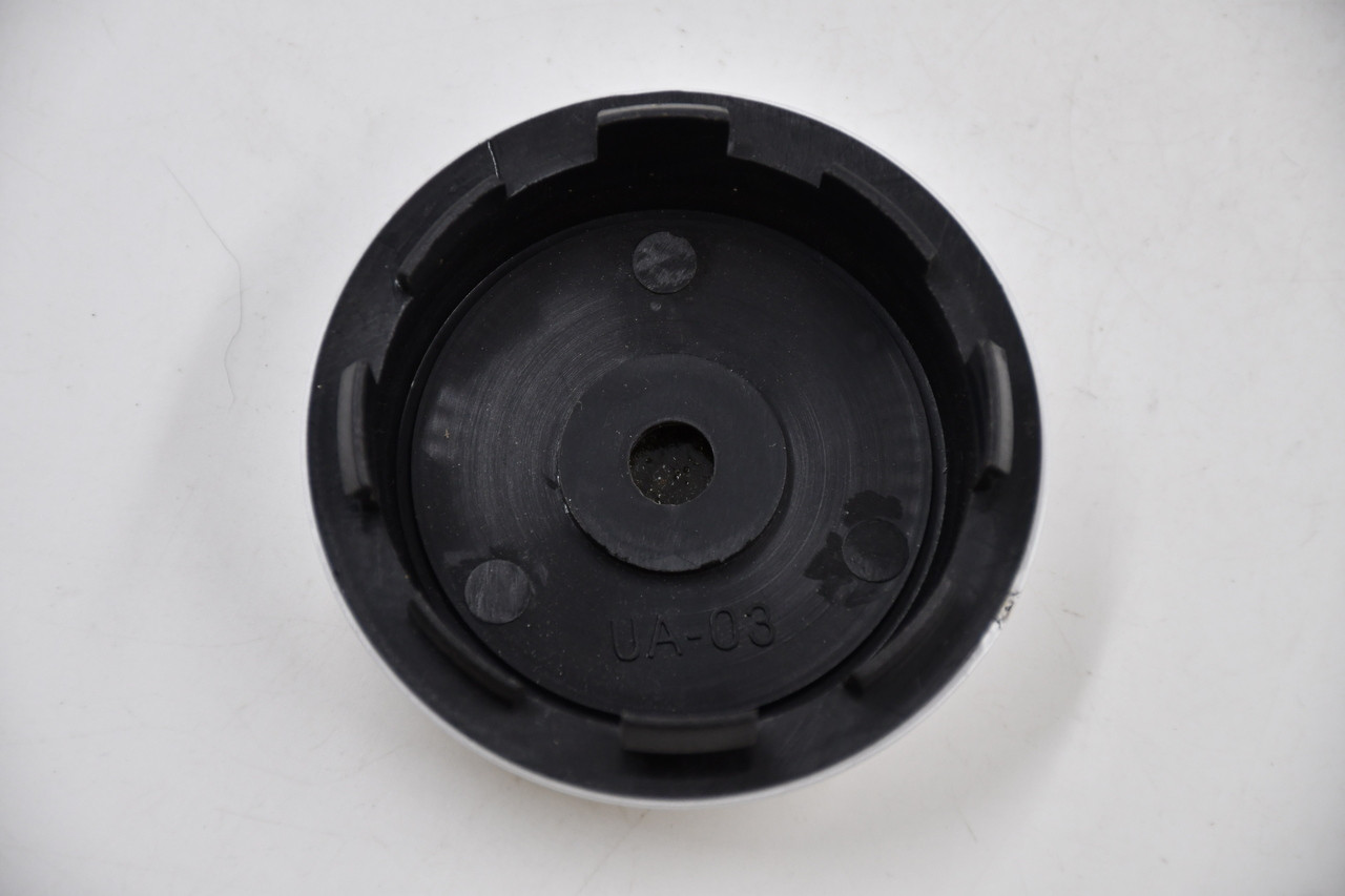 RAYS Silver w/Black&Chrome Inset Wheel Center Cap Hub Cap UA-03(RAYS) 2.68"