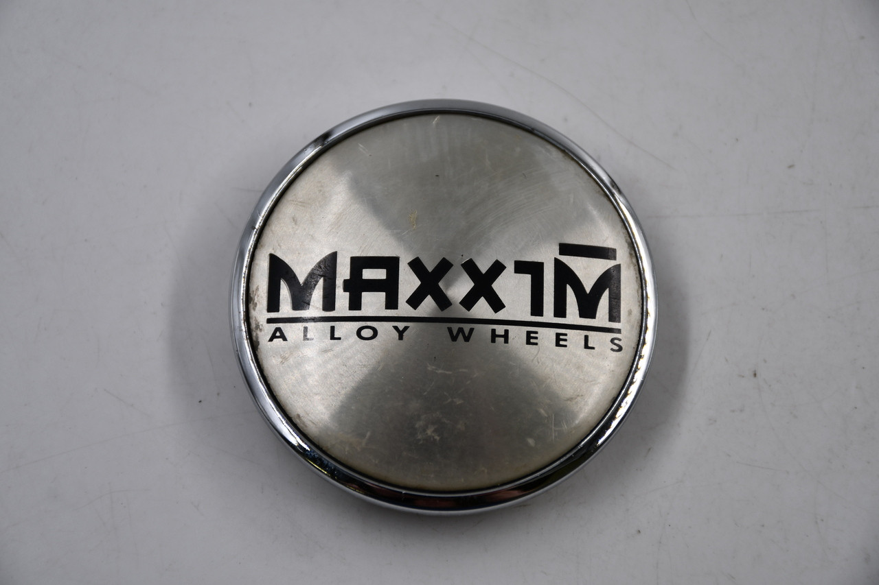 Maxxim Alloy Wheels Chrome & Black Wheel Center Cap Hub Cap C-287/MAXX 2.75"