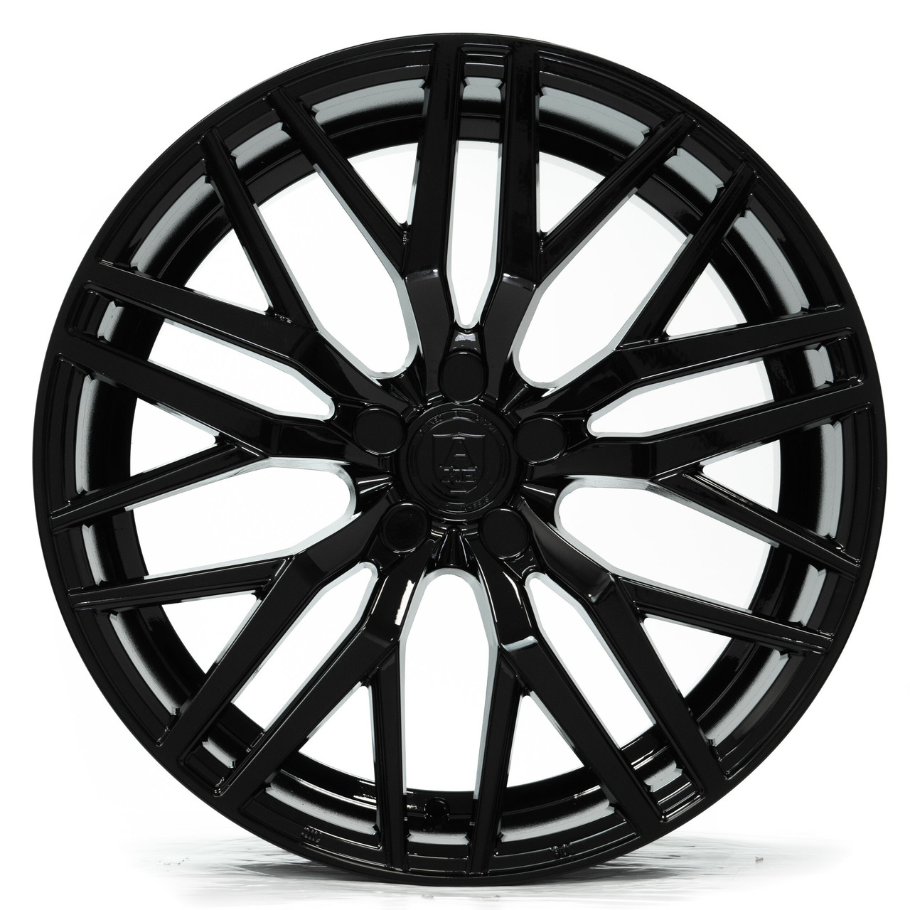 Set 4 22" Axe Wheels EX30 Gloss Black 22x9 Wheels 5x108 35mm Rims