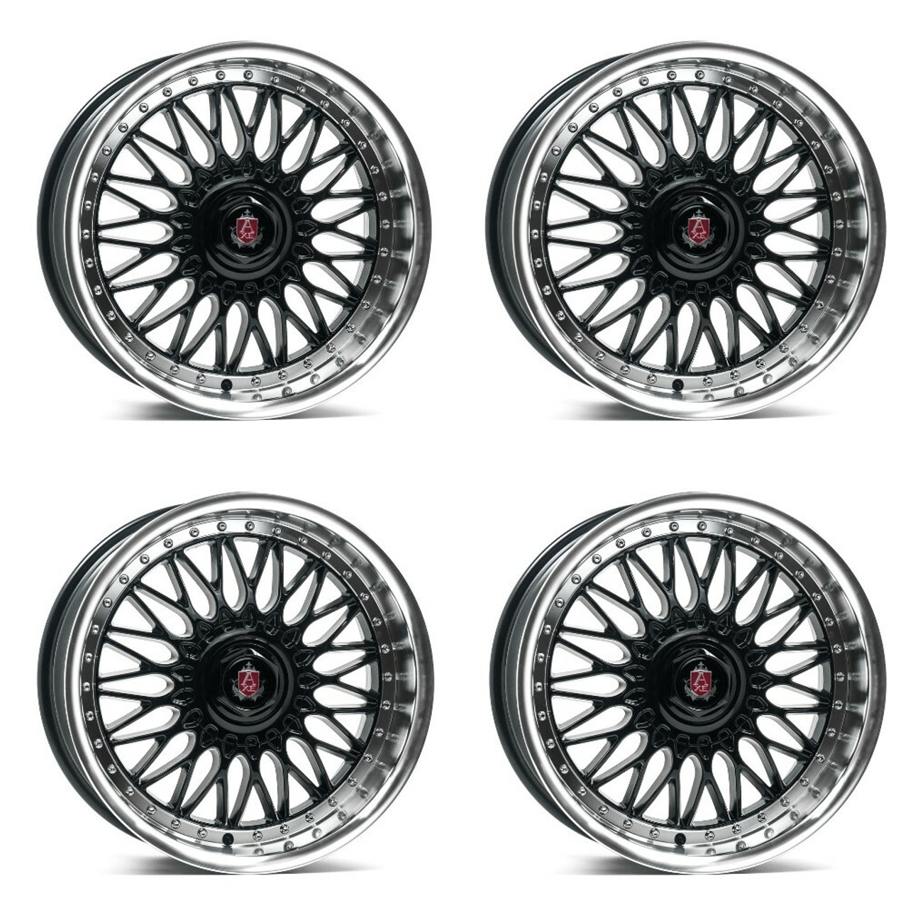 Set 4 18" Axe Wheels EX10 Gloss Black 18x8 Wheels 4x105 40mm Rims Set 4 18" Axe Wheels EX10 Gloss Black 18x8 Wheels 4x105 40mm Rims