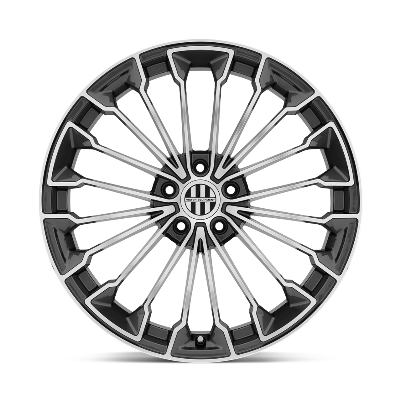 Victor Equipment Wurttemburg 22x9 5x112 Gunmetal Mirror Cut Wheel 22" 22mm