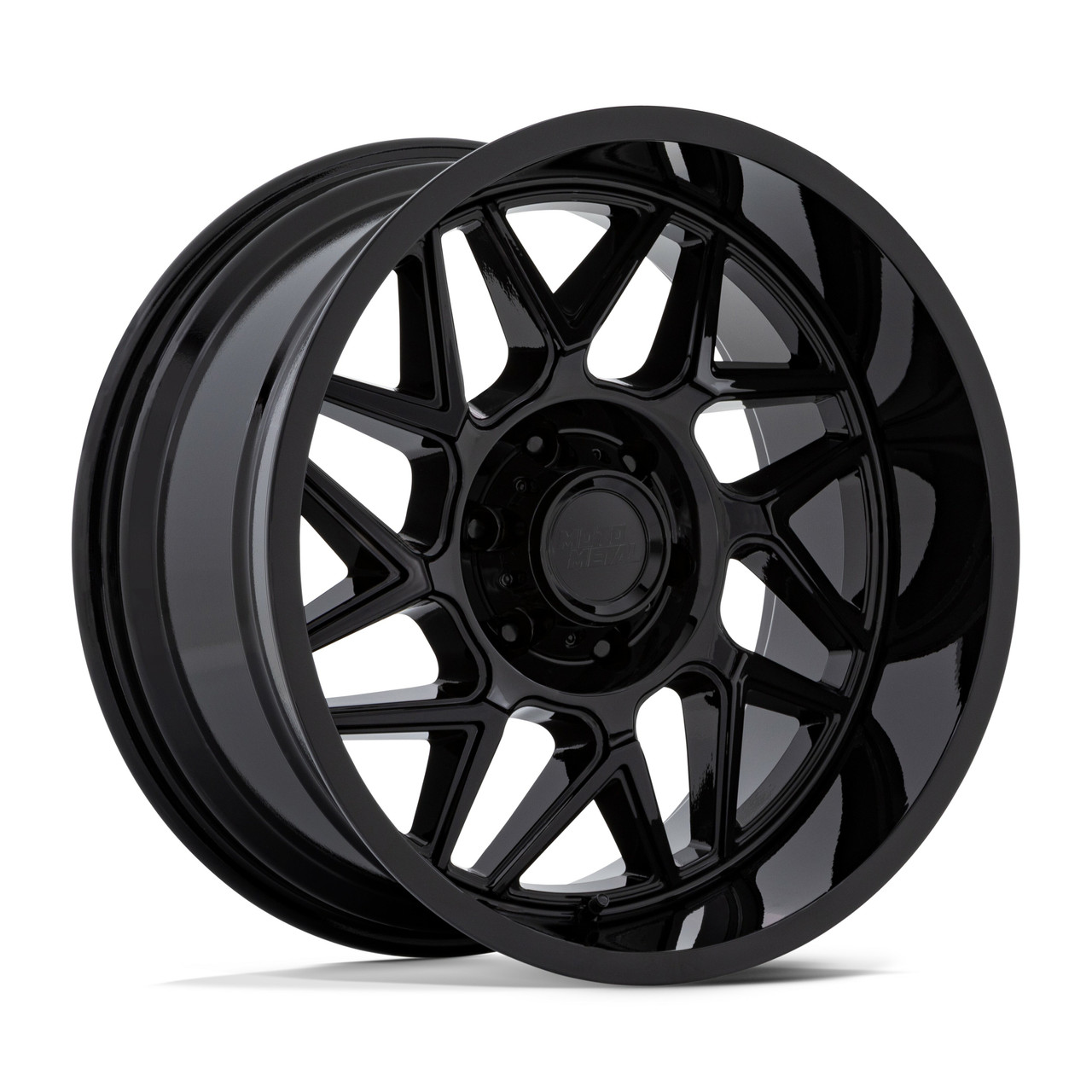 20" Moto Metal MO812 Turbine Gloss Black 20x9 8x170 20mm For Ford F250 F350 Rim