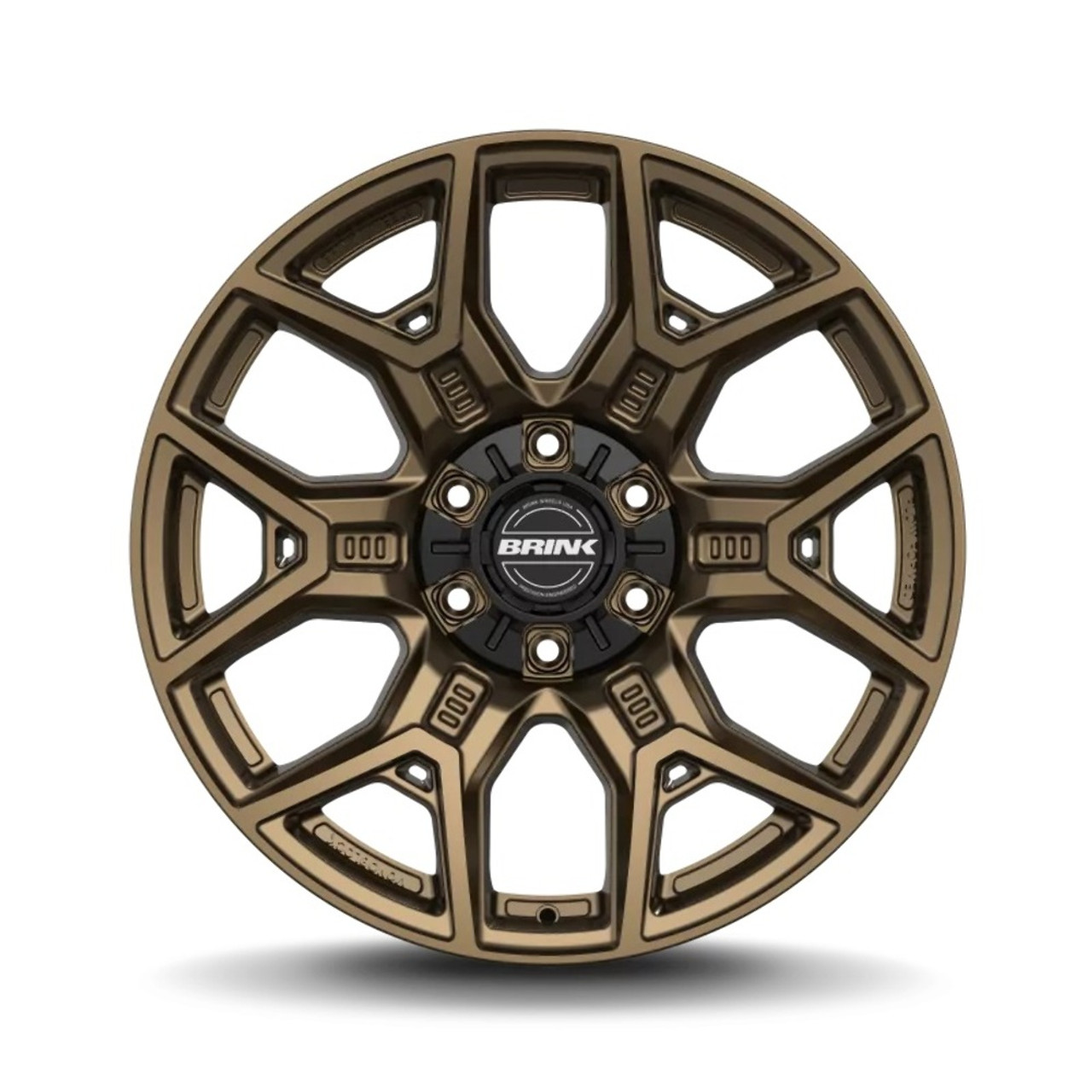 22" Brink Wheels B202 Insurgent Bronze 22x10 Flow Formed Wheel 6x5.5 6x135 12mm