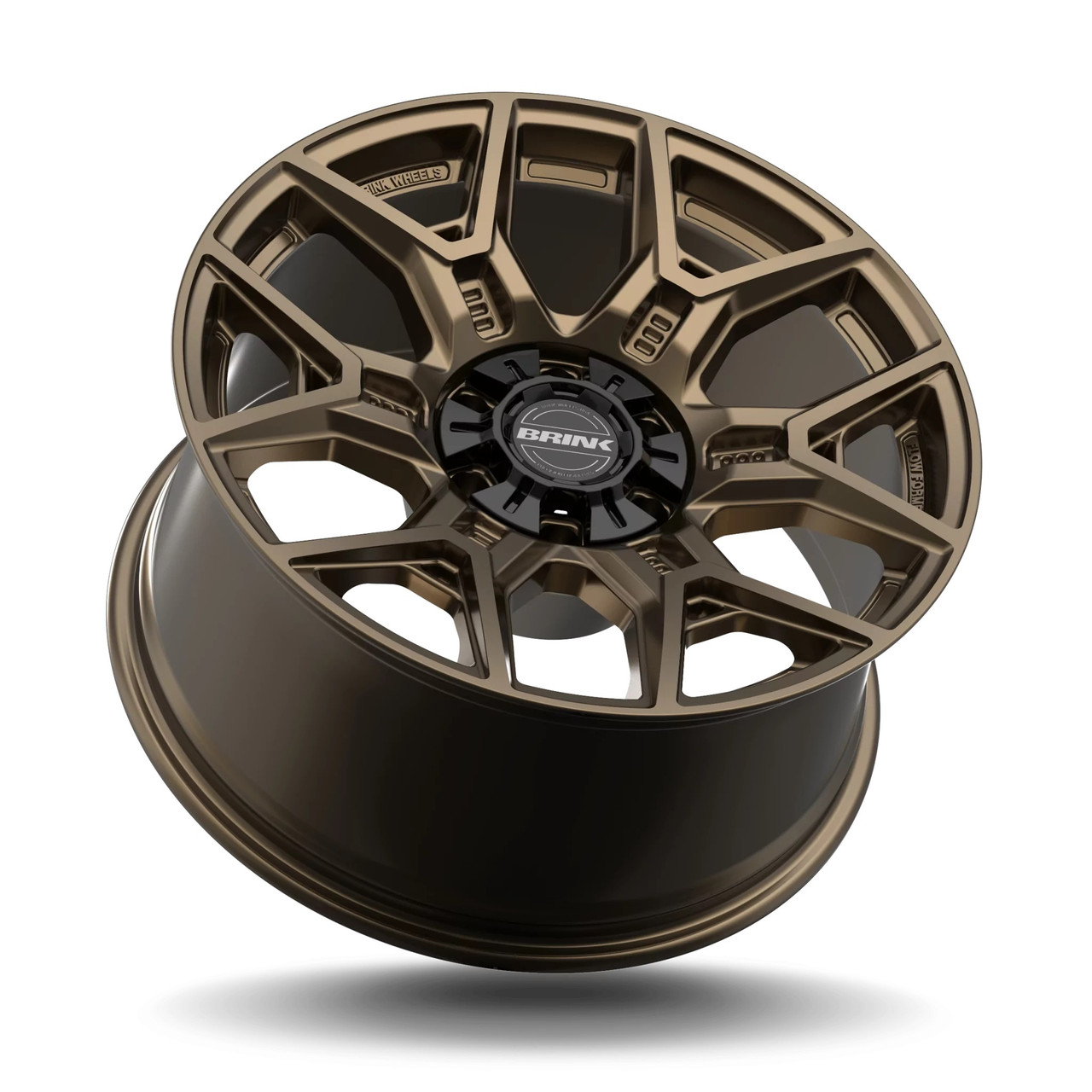 Set 4 22" Brink Wheels B202 Insurgent Bronze 22x10 Flow Formed 6x5.5 6x135 12mm