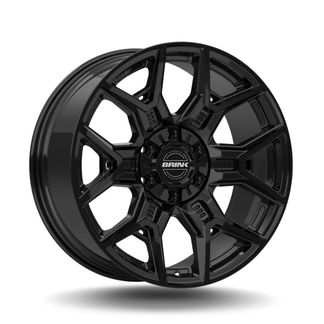 22" Brink Wheels B207 Insurgent Black 22x10 Flow Formed Wheel 6x5.5 6x135 30mm