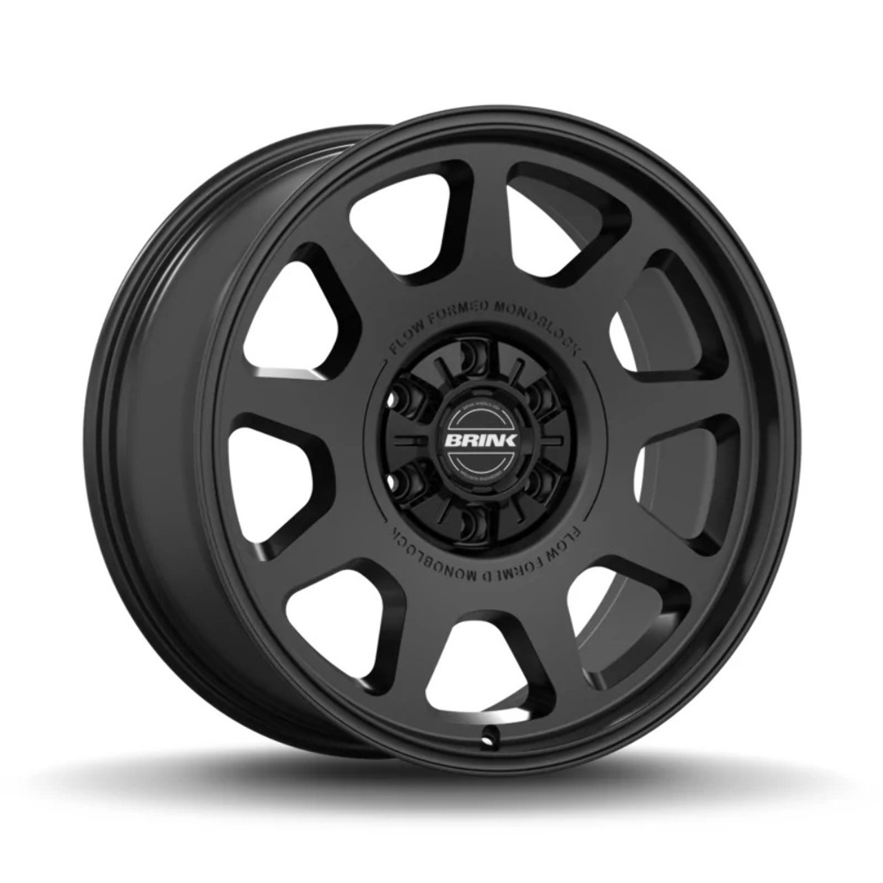 17" Brink Wheels B301 Alpine Black 17x8.5 Flow Formed Wheel 6x5.5 6x135 0mm Rim
