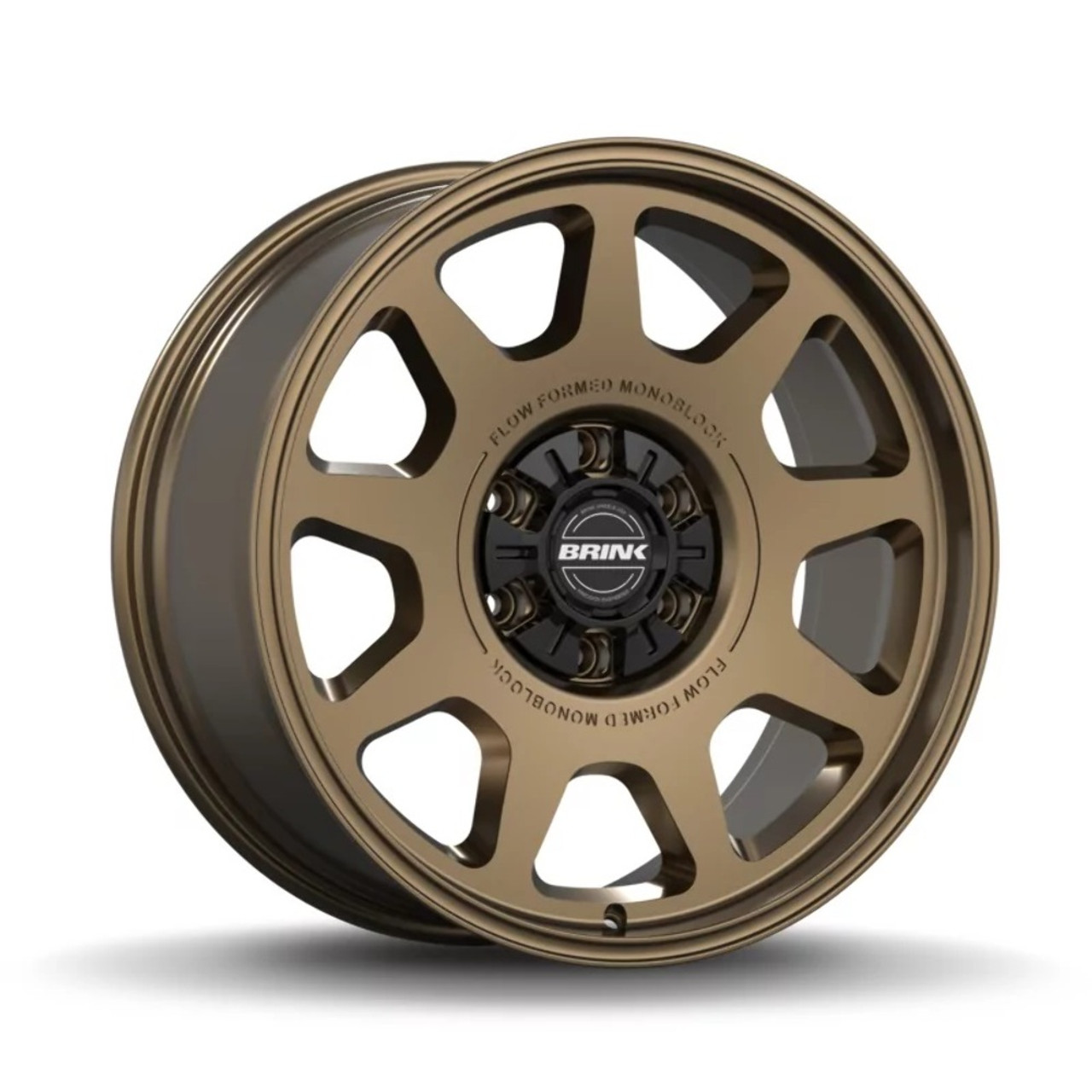Set 4 17" Brink Wheels B302 Alpine Bronze 17x8.5 Flow Formed 5x5 5x4.5 0mm Rims