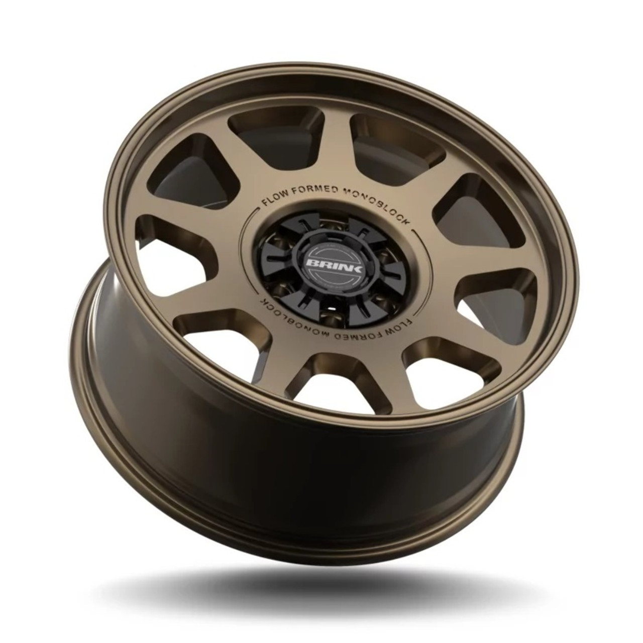 Set 4 17" Brink Wheels B302 Alpine Bronze 17x8.5 Flow Formed 5x5 5x4.5 0mm Rims