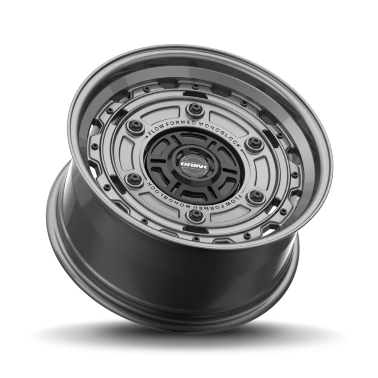 17" Brink Wheels B403 Barracks Titanium 17x9 Flow Formed Wheel 5x5 5x4.5 -12mm