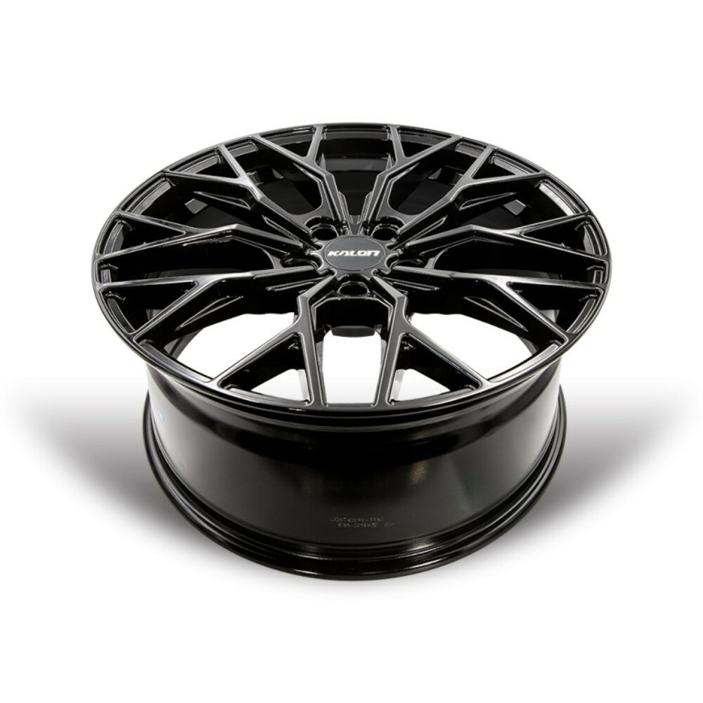 Set 4 18" Kalon Wheels Inferno 103 Gloss Black 18x8 Wheels 5x112 38mm Rims
