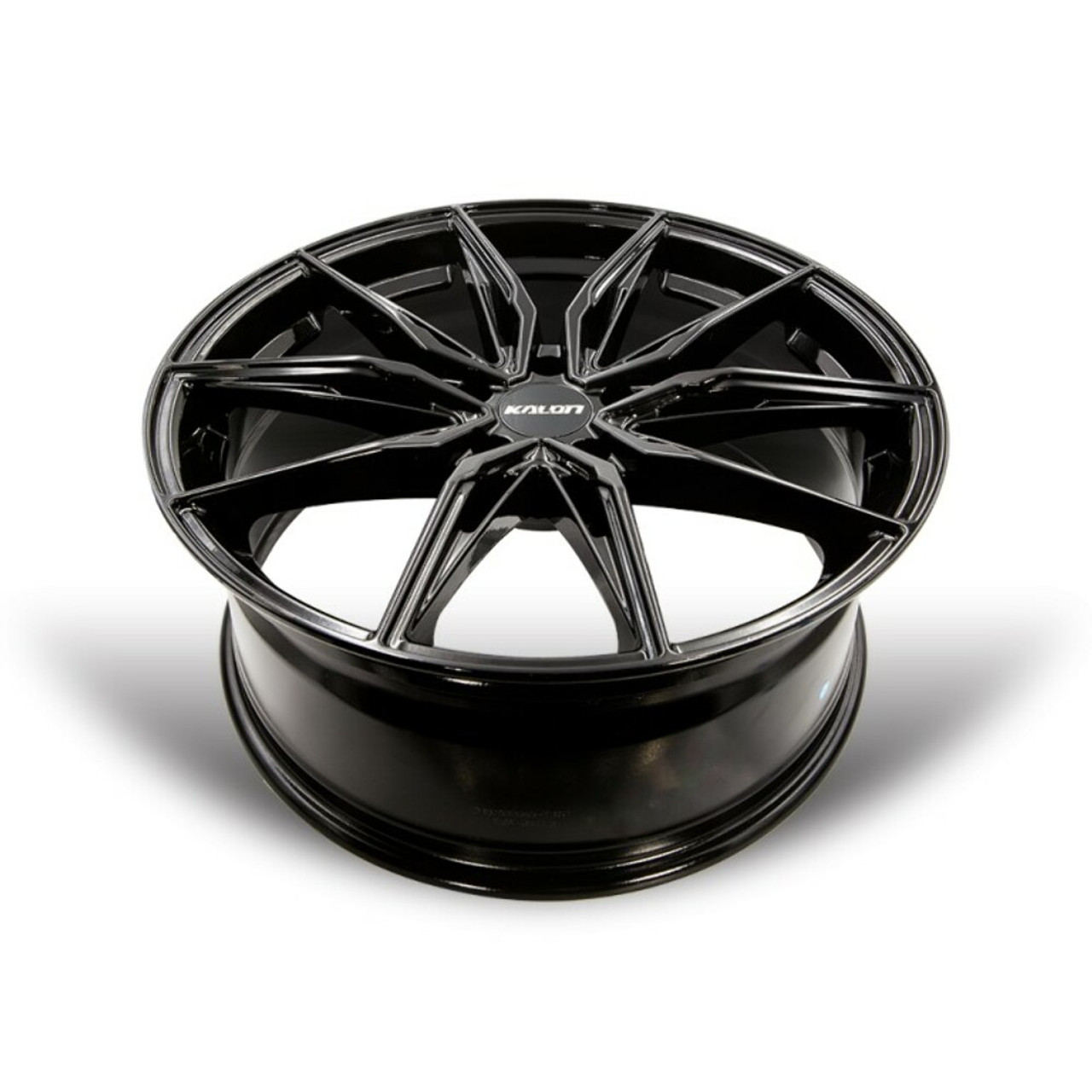 Set 4 20" Kalon Wheels Cypher 102 Gloss Black 20x8.5 Wheels 5x112 35mm Rims