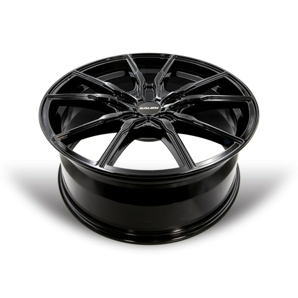 Set 4 20" Kalon Wheels Pyro 202 Gloss Black 20x8.5 Wheels 5x112 5x120 38mm Rims