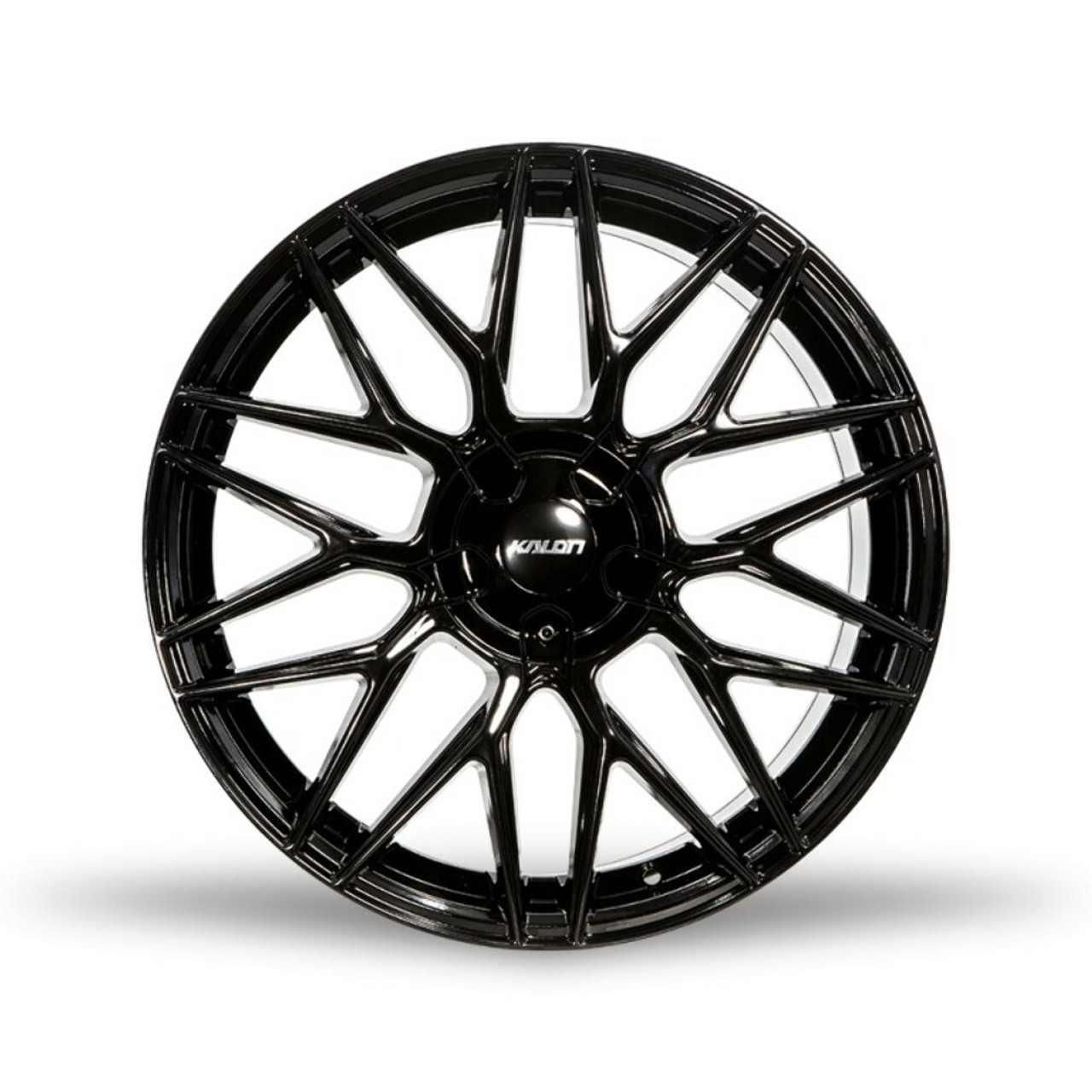 Set 4 16" Kalon Wheels Blitz 203 Gloss Black 16x7 Wheels 5x112 5x120 42mm Rims