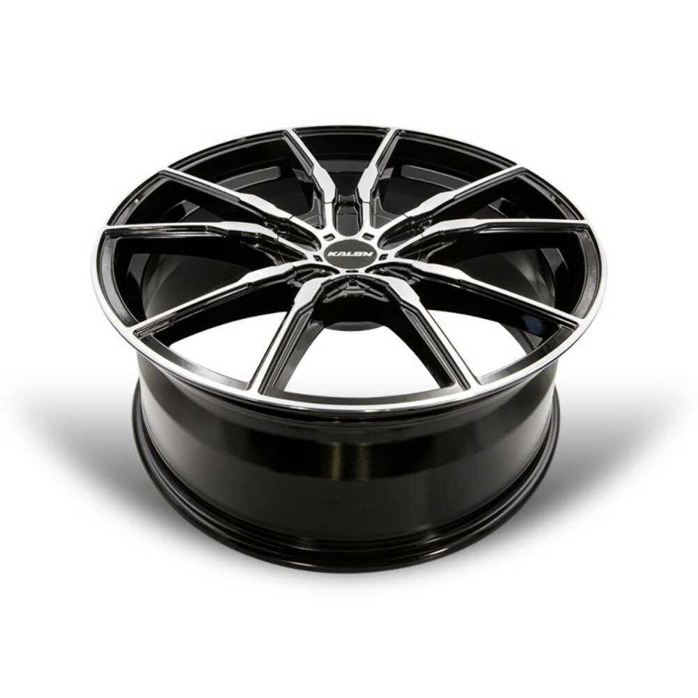 Set 4 18" Kalon Wheels Pyro 202 18x8 5x100 5x4.5 40mm Black Machined Face Wheels