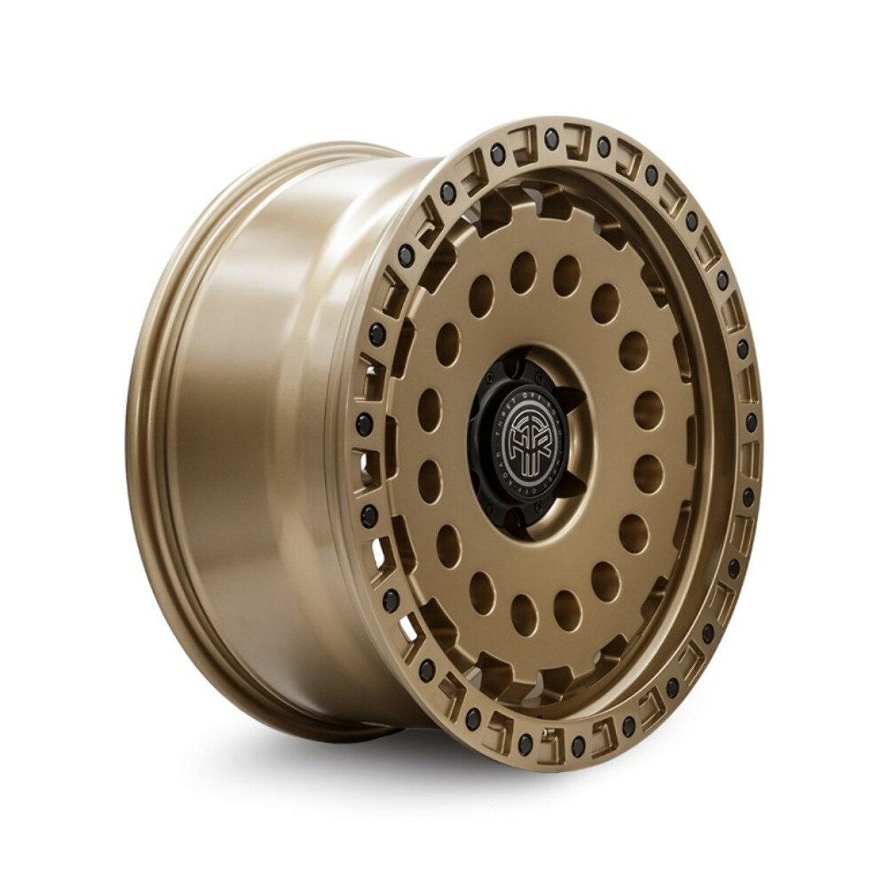 Set 4 18" Thret Offroad Firewall 702 Bronze 18x9 Wheels 8x6.5 0mm Truck Rims