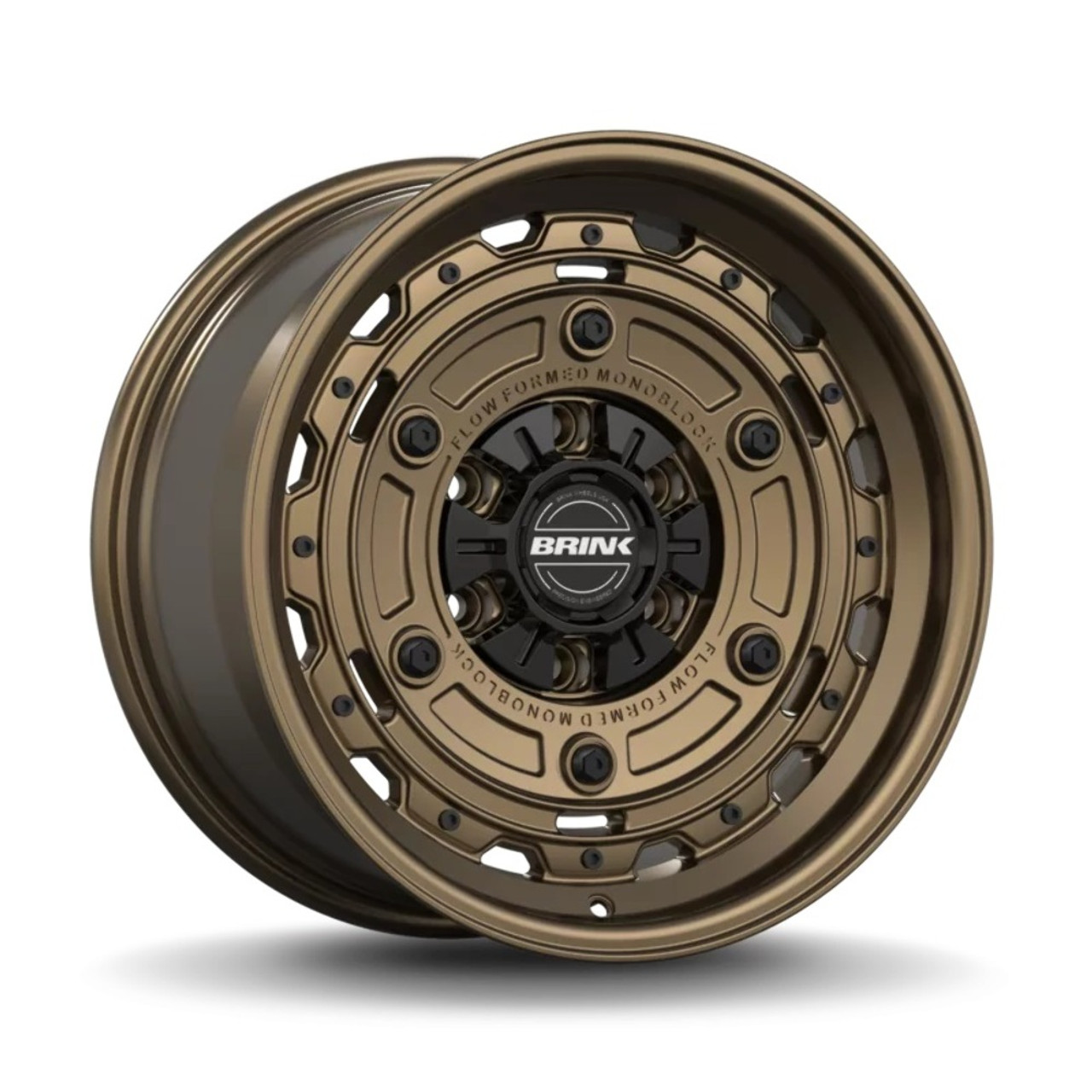 Set 4 17" Brink Wheels B402 Barracks Bronze 17x8.5 Flow Formed 6x5.5 6x135 0mm