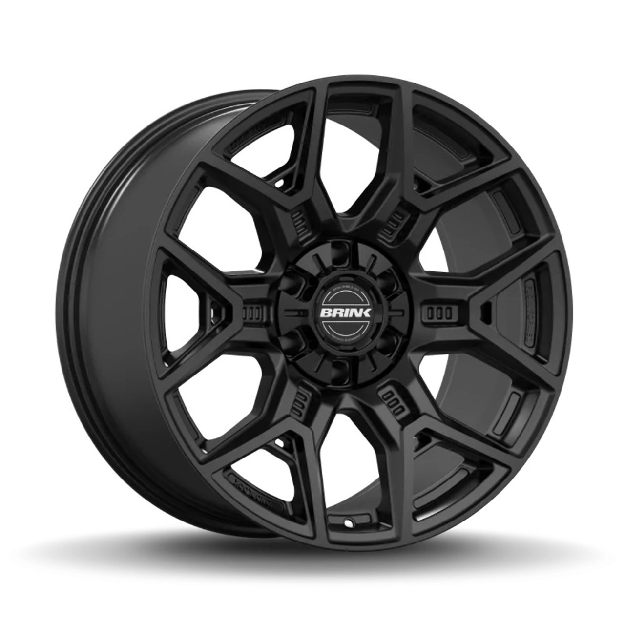 Set 4 22" Brink Wheels B201 Insurgent Black 22x10 Flow Formed 6x5.5 6x135 12mm