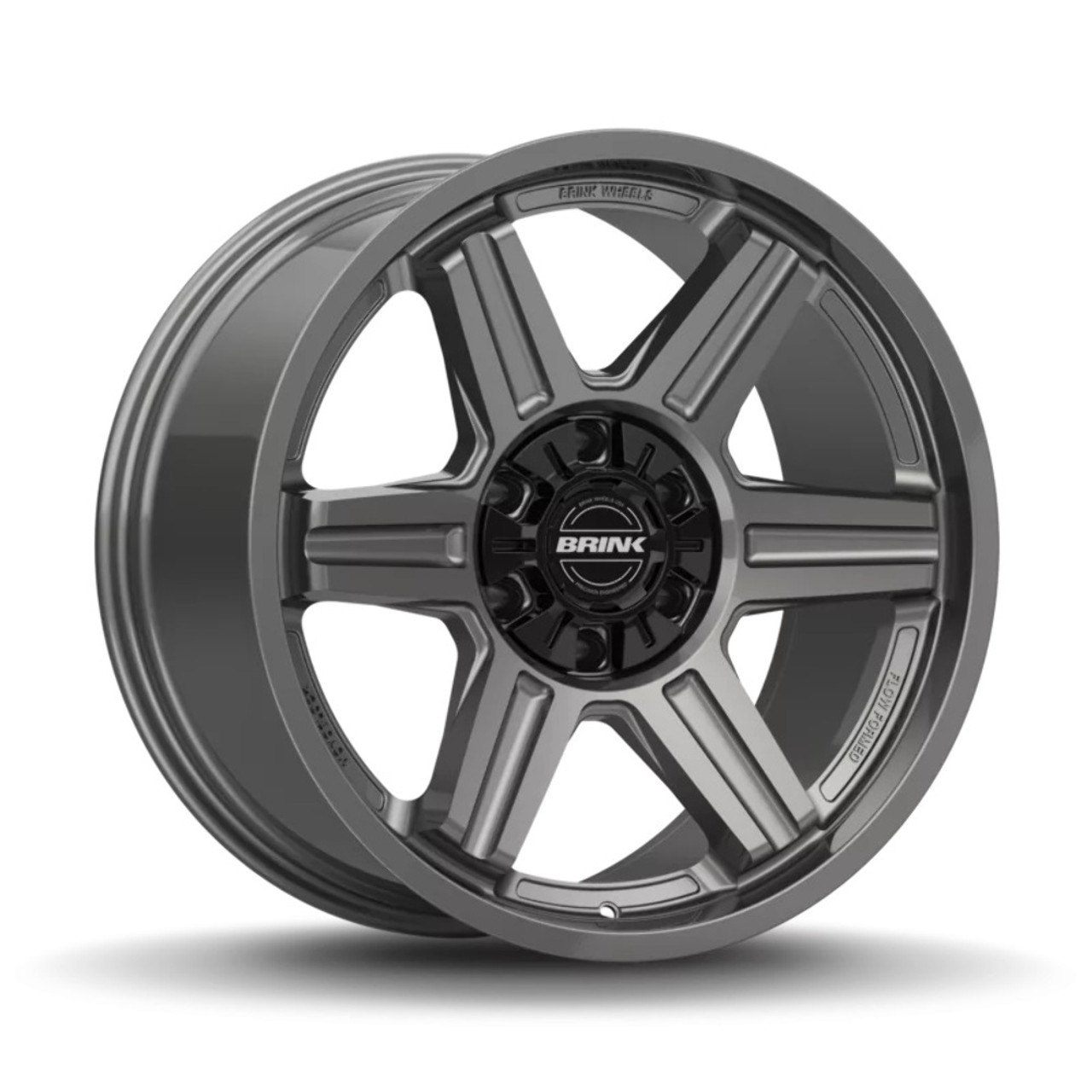 20" Brink Wheels B103 Fang Titanium 20x9 Flow Formed Wheel 6x5.5 6x135 18mm Rim