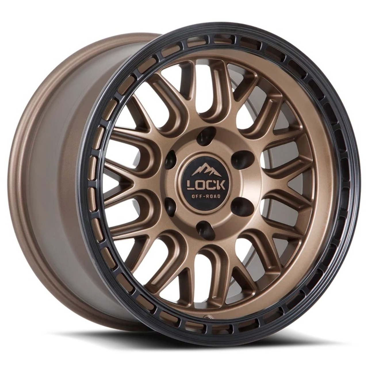 17" Lock Offroad Onyx Matte Bronze Matte Black Ring 17x9 Wheel 6x5.5 1mm Rim 17" Lock Offroad Onyx Matte Bronze Matte Black Ring 17x9 Wheel 6x5.5 1mm Rim