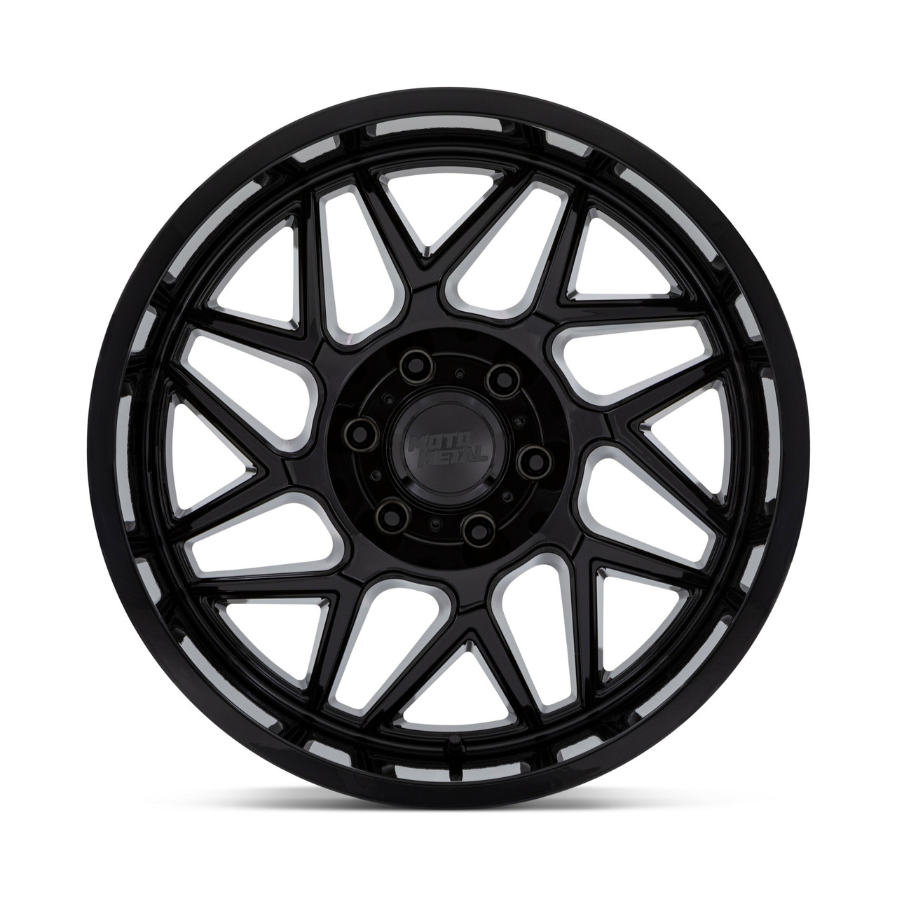 20" Moto Metal MO812 Turbine Gloss Black 20x9 Wheel 6x5.5 01mm Truck Rim