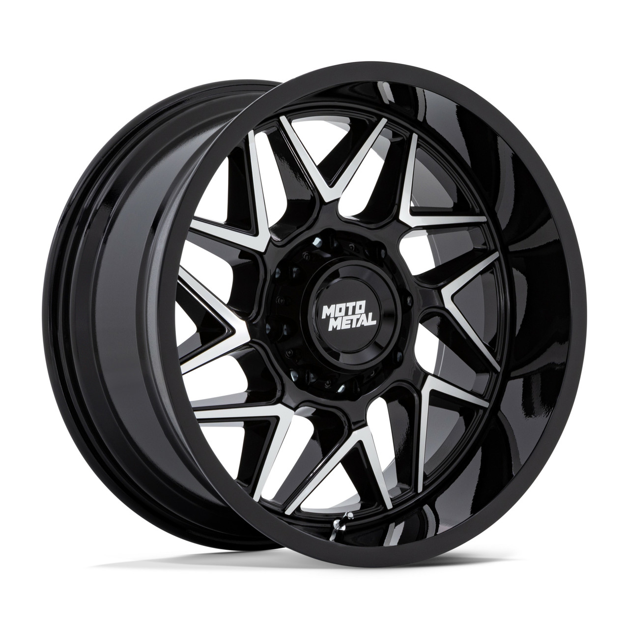 Set 4 20" Moto Metal MO812 Turbine Black Machined Face 20x9 Wheels 8x180 01mm