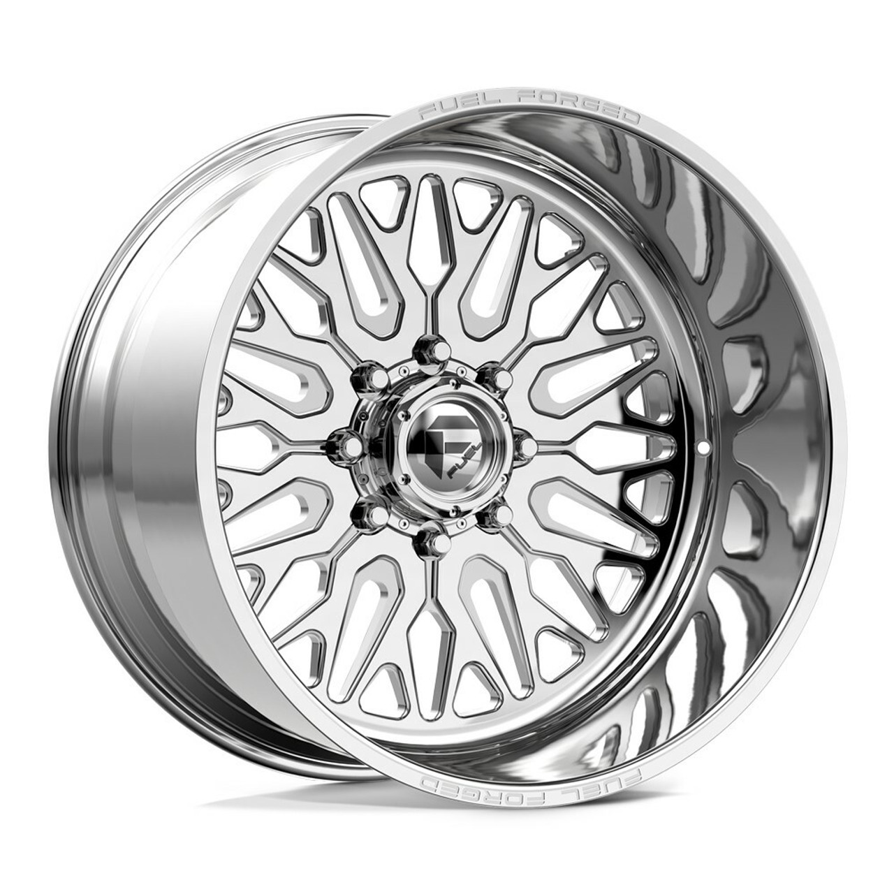 22" Fuel Forged FF109 Grin Polished 22x12 Wheel 8x170 -40mm For Ford F250 F350