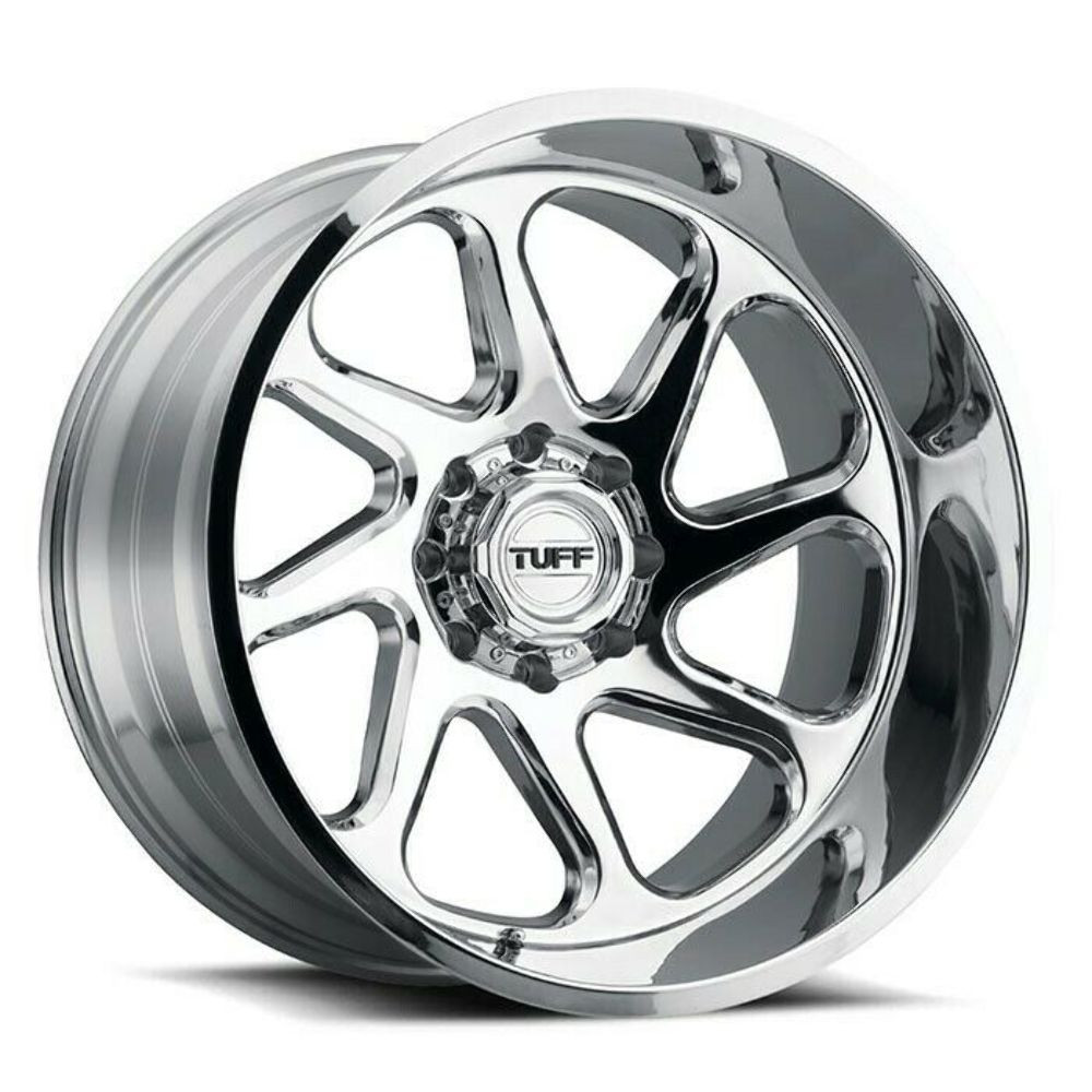 26" TuFF T2B Chrome - Directional Wheel 5X5.0 -72mm Rim