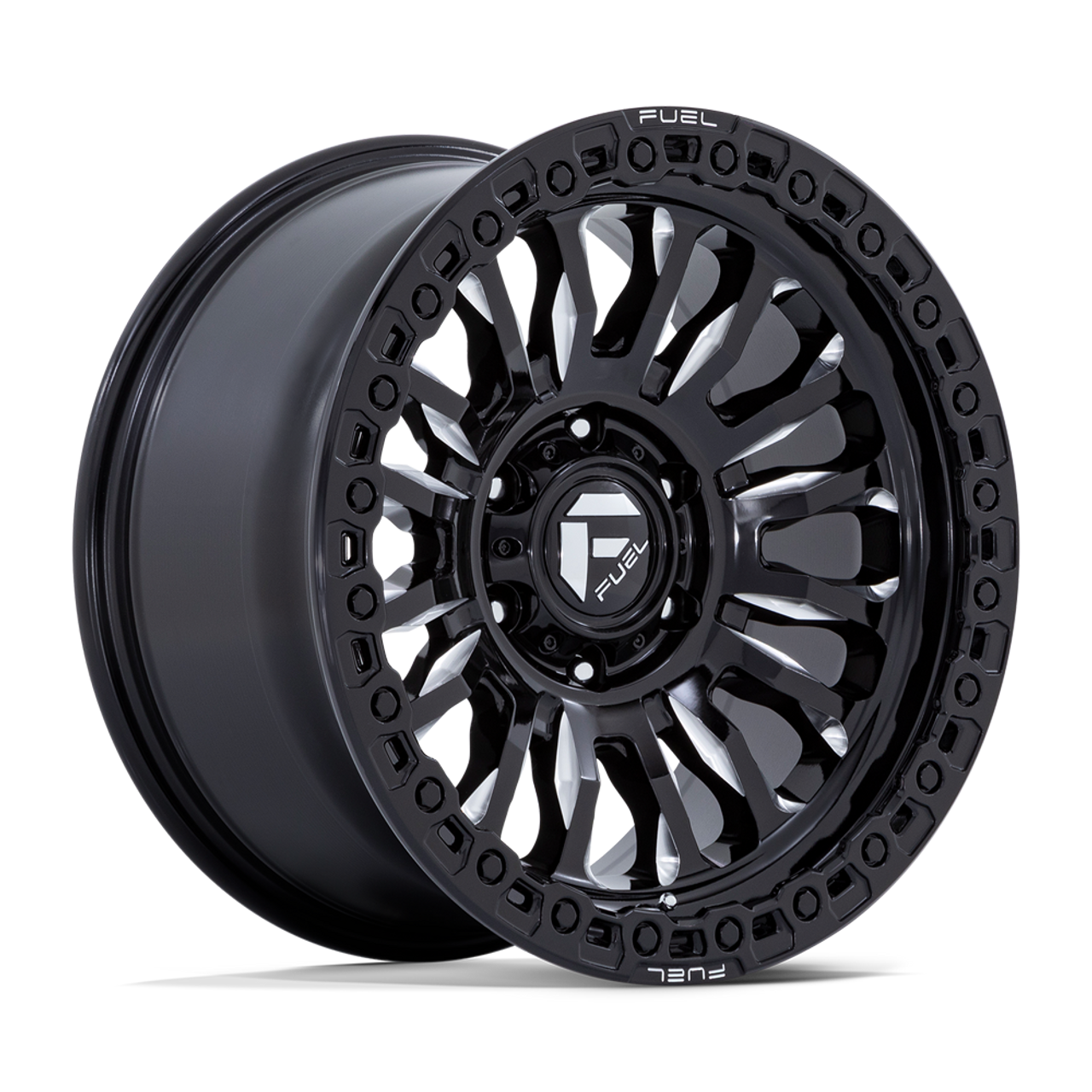 Set 4 20" Fuel 1PC FC857 Rincon Gloss Black Milled 20x10 Wheels 8x180 -18mm Rims