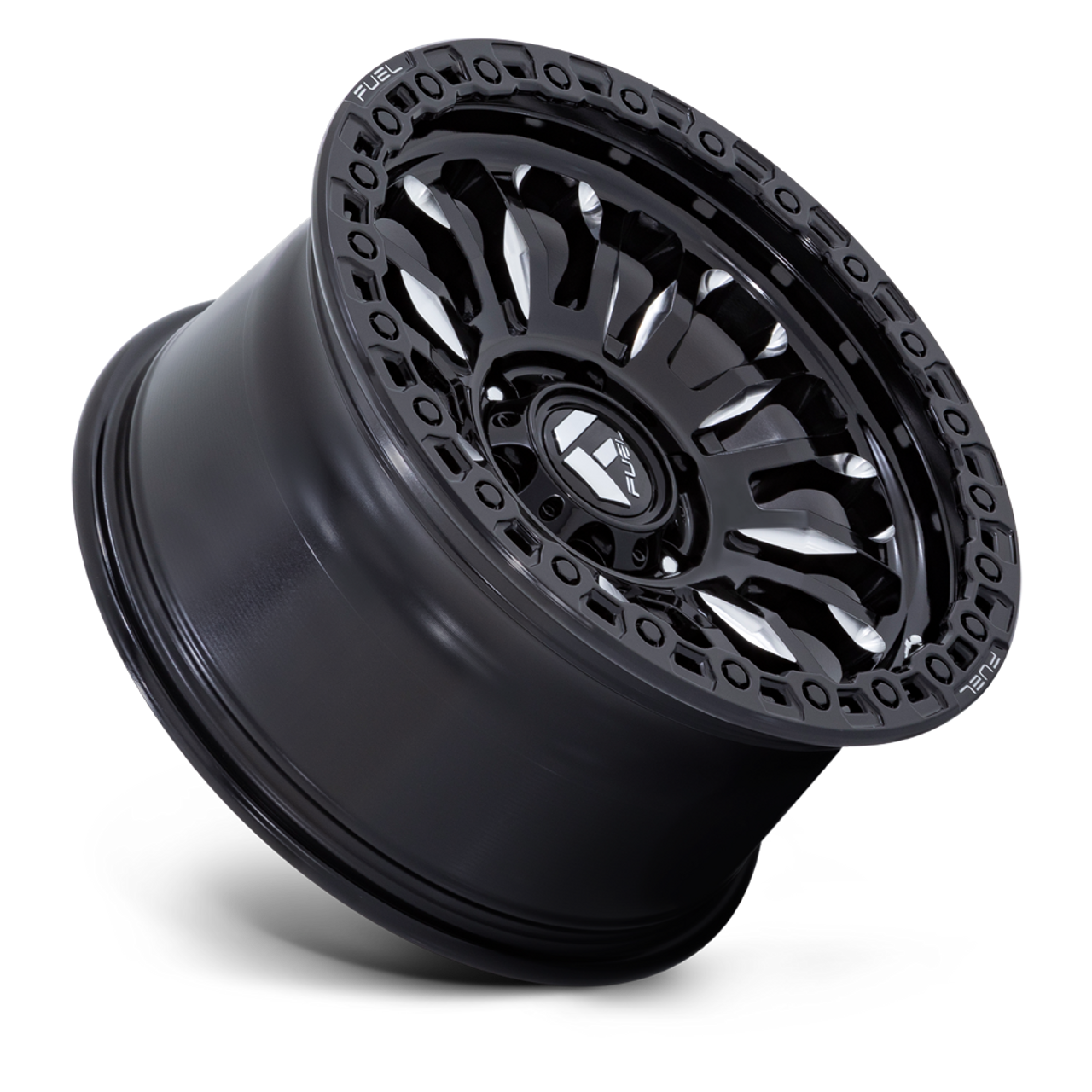 17" Fuel 1PC FC857 Rincon Gloss Black Milled 17x9 Wheel 8x180 20mm For Chevy GMC