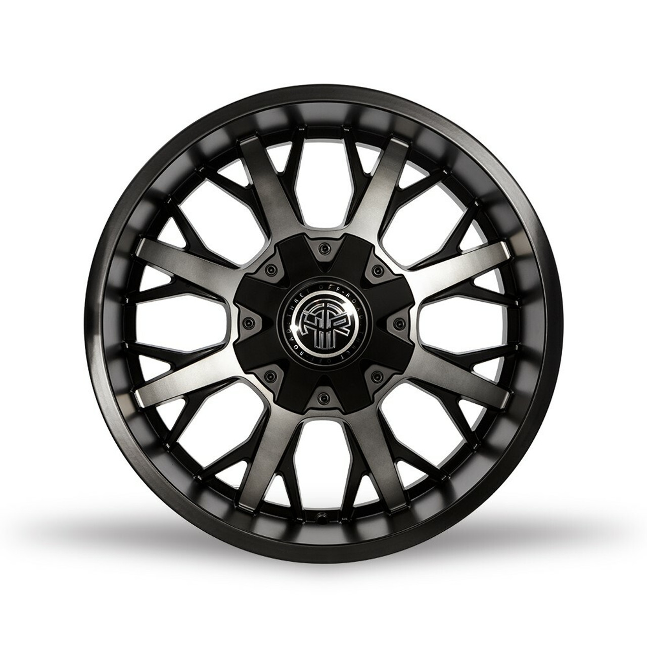 20" Thret Offroad Vulcan 801 Satin Black Dark Tint 20x9 Wheel 6x135 6x5.5 0mm