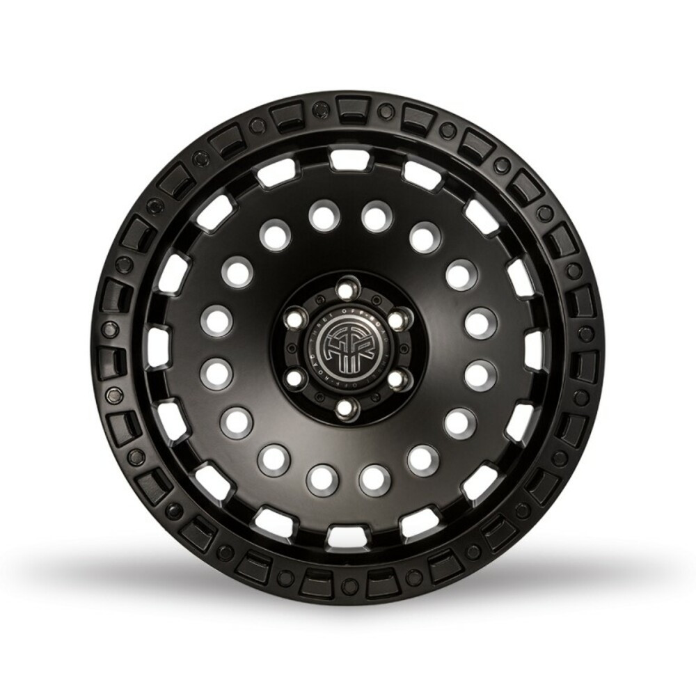 17" Thret Offroad Firewall 702 Satin Black 17x9 Wheel 6x5.5 -12mm Lifted Rim