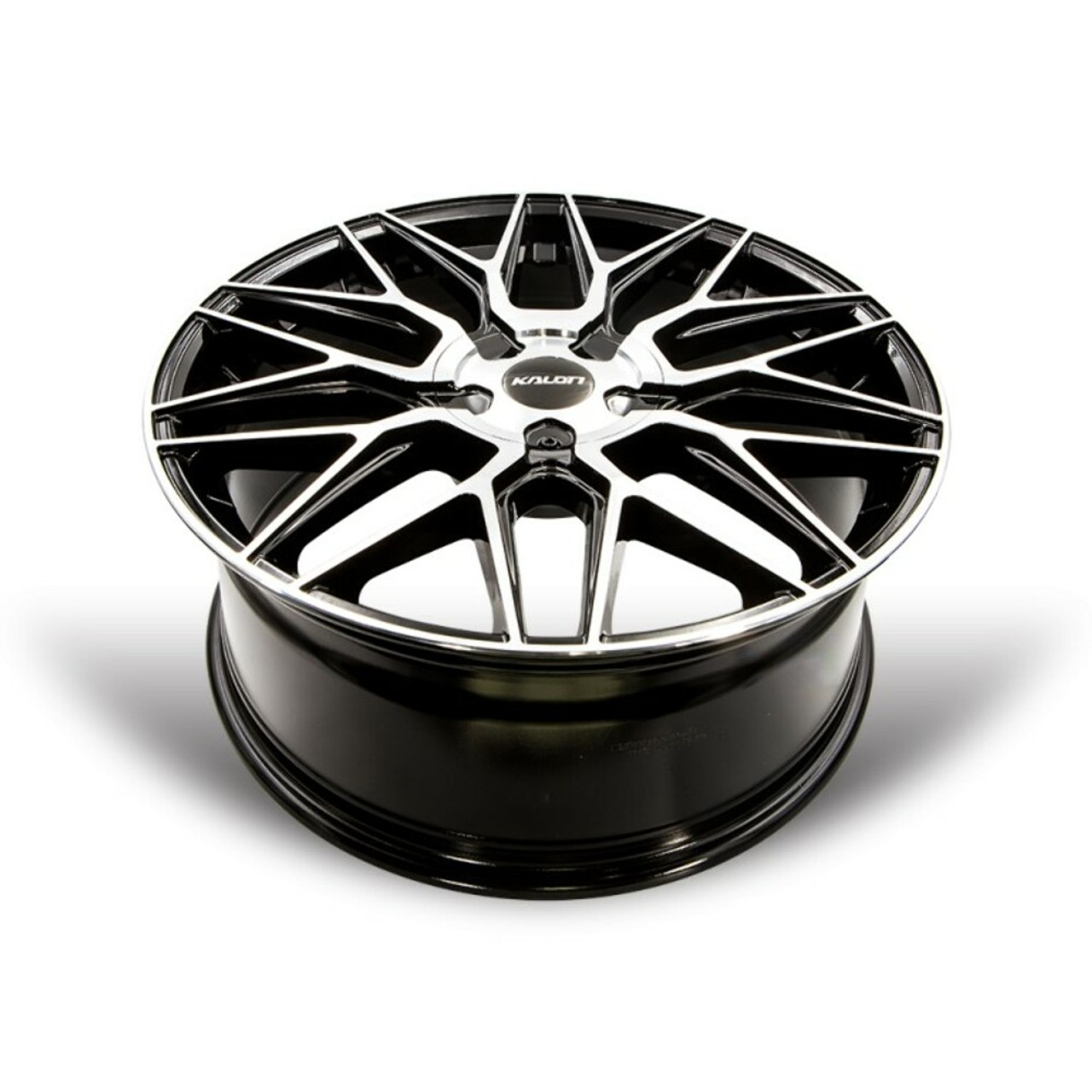 20" Kalon Wheels Blitz 203 Gloss Black Machined Face 20x8.5 5x108 5x115 38mm Rim