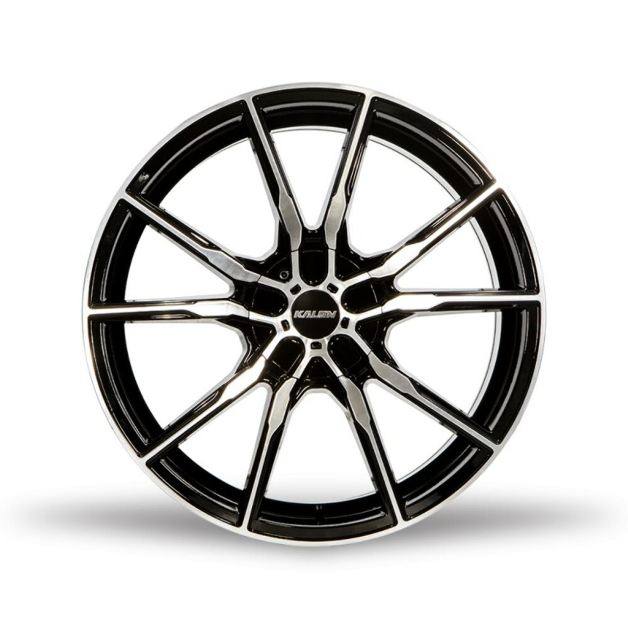 20" Kalon Wheels Pyro 202 Black Machined Face 20x8.5 Wheel 5x110 5x4.5 38mm Rim