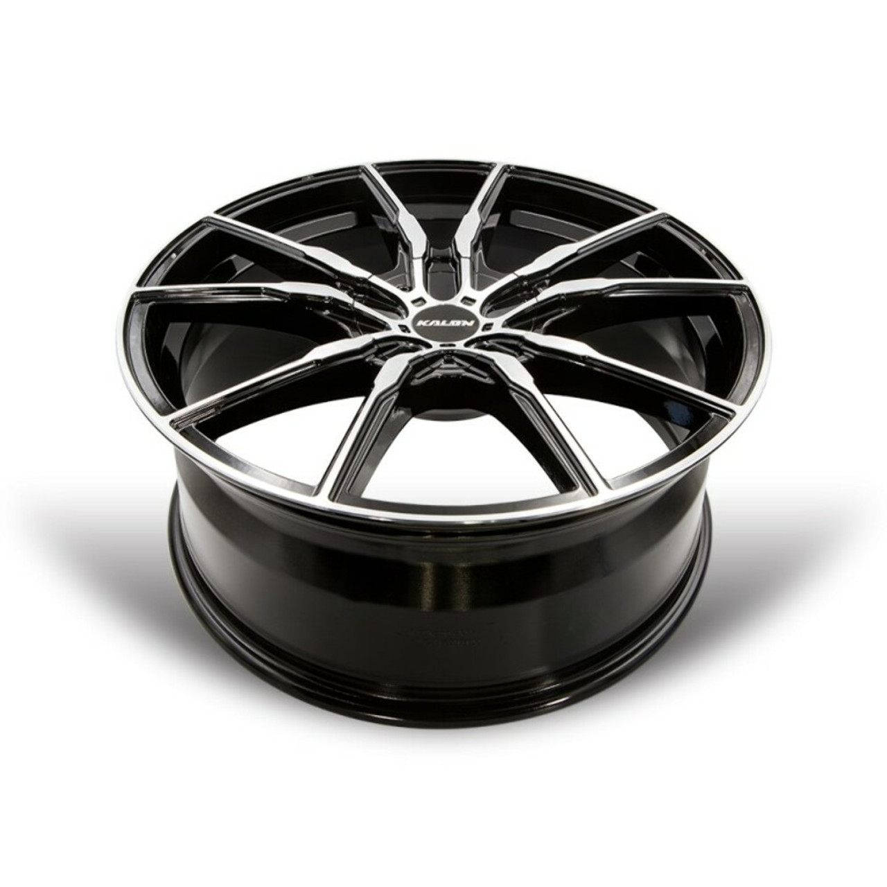 20" Kalon Wheels Pyro 202 Black Machined Face 20x8.5 Wheel 5x110 5x4.5 38mm Rim